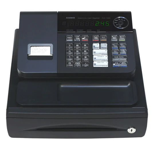 Casio PCR-T280 High Speed Thermal Printer Cash Register (Black)