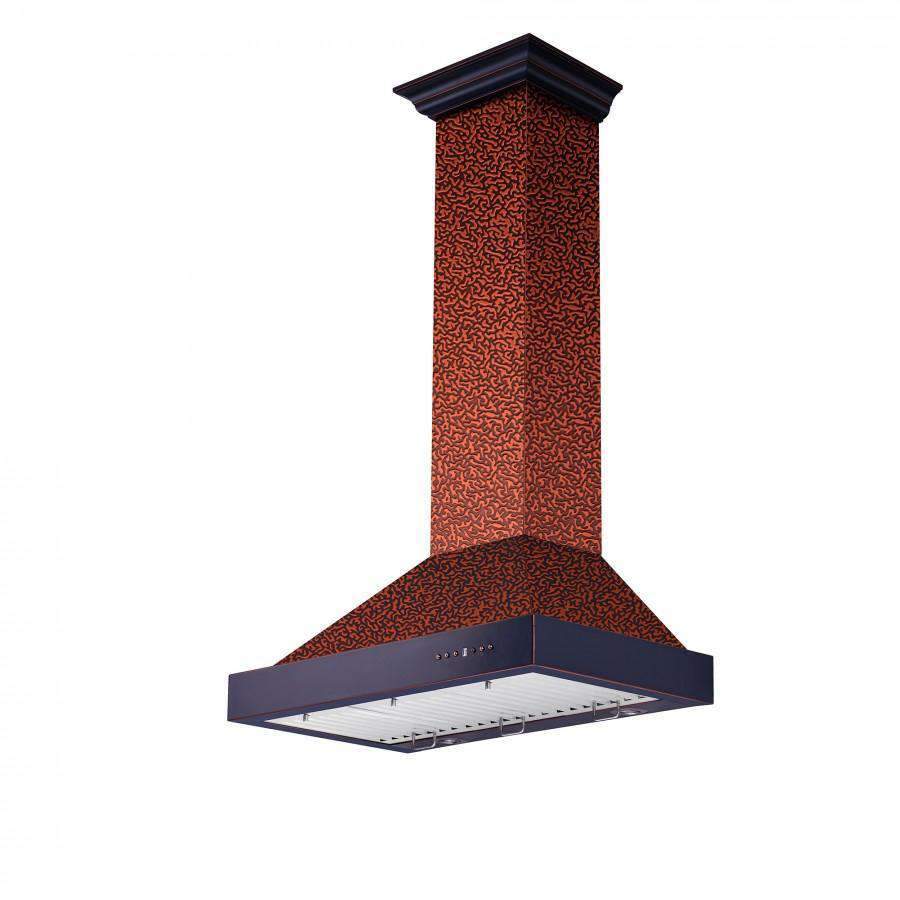 ZLINE 42-Inch Embossed Copper Finish Wall Range Hood (KB2-EBXXX-42)