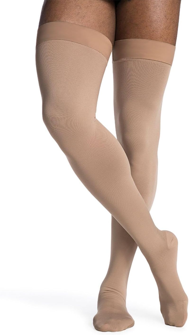 Sigvaris Dynaven 972 Access Men's ClosedToe Thigh Highs - 20-30 mmHg Short Crispa XL