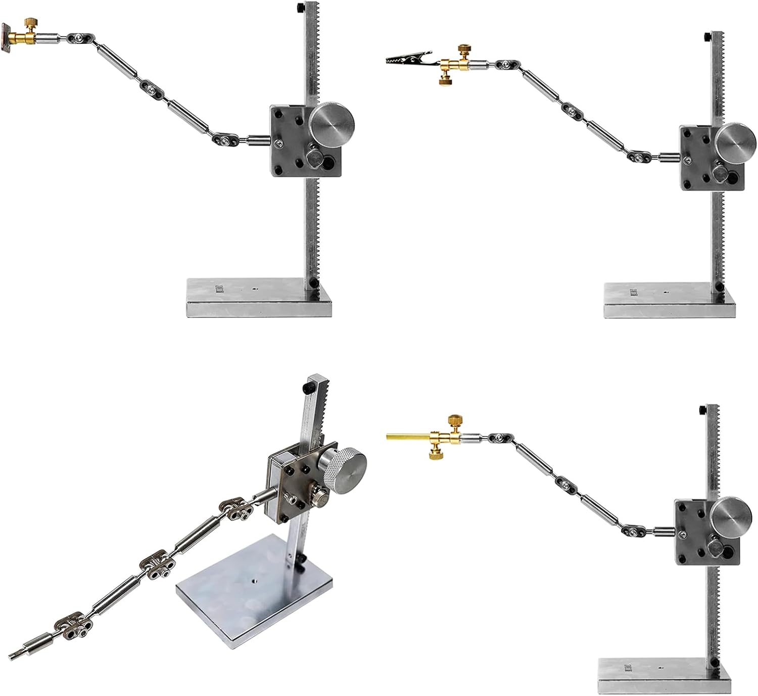 DIY Stop Motion Armature Kits, Armature Rigging System, with 5 Connectors,26cm Lifting Bracket, Support Your Character's Movement, Stainless Steel Rig Arm for Hold Light Puppet(