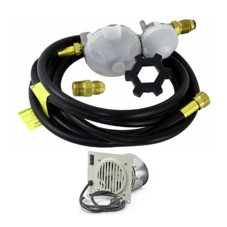Mr. Heater Vent Free Blower Fan Kit with 12-Feet Regulator Accessory Kit Bundle