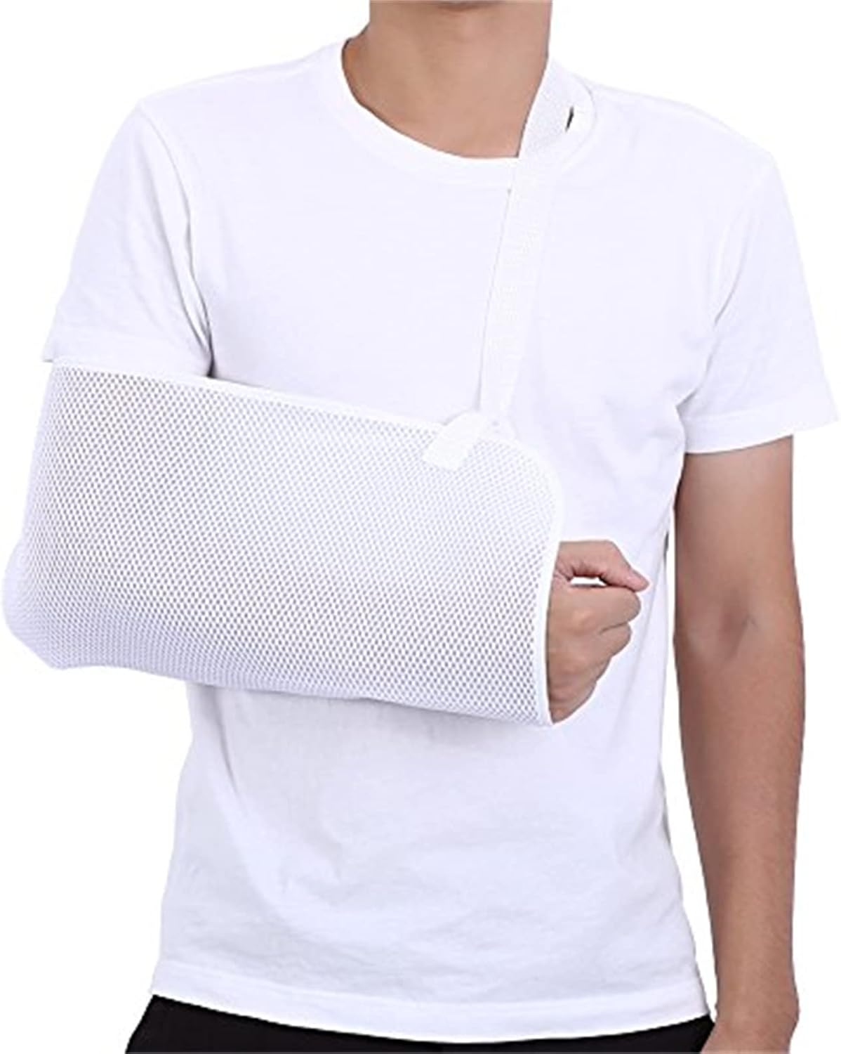Arm Sling, Wrist Soft Elbow Brace Forearm Cool Mesh Breathable Support Strap for Fracture,Fractured Arm Dislocation Sprain Strain
