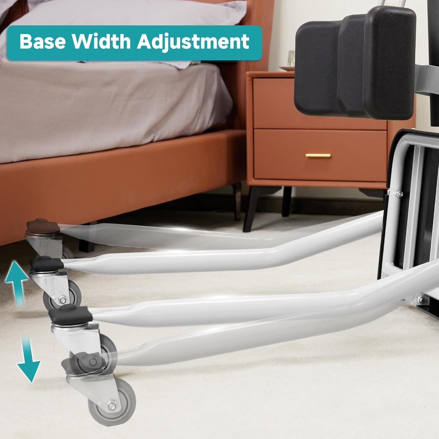 ELENKER Sit to Stand Patient Lift, Stand Up Patient Lift -Sit to Stand, Safely Sit, Stand or Transfer with Ease, with Transport Sling