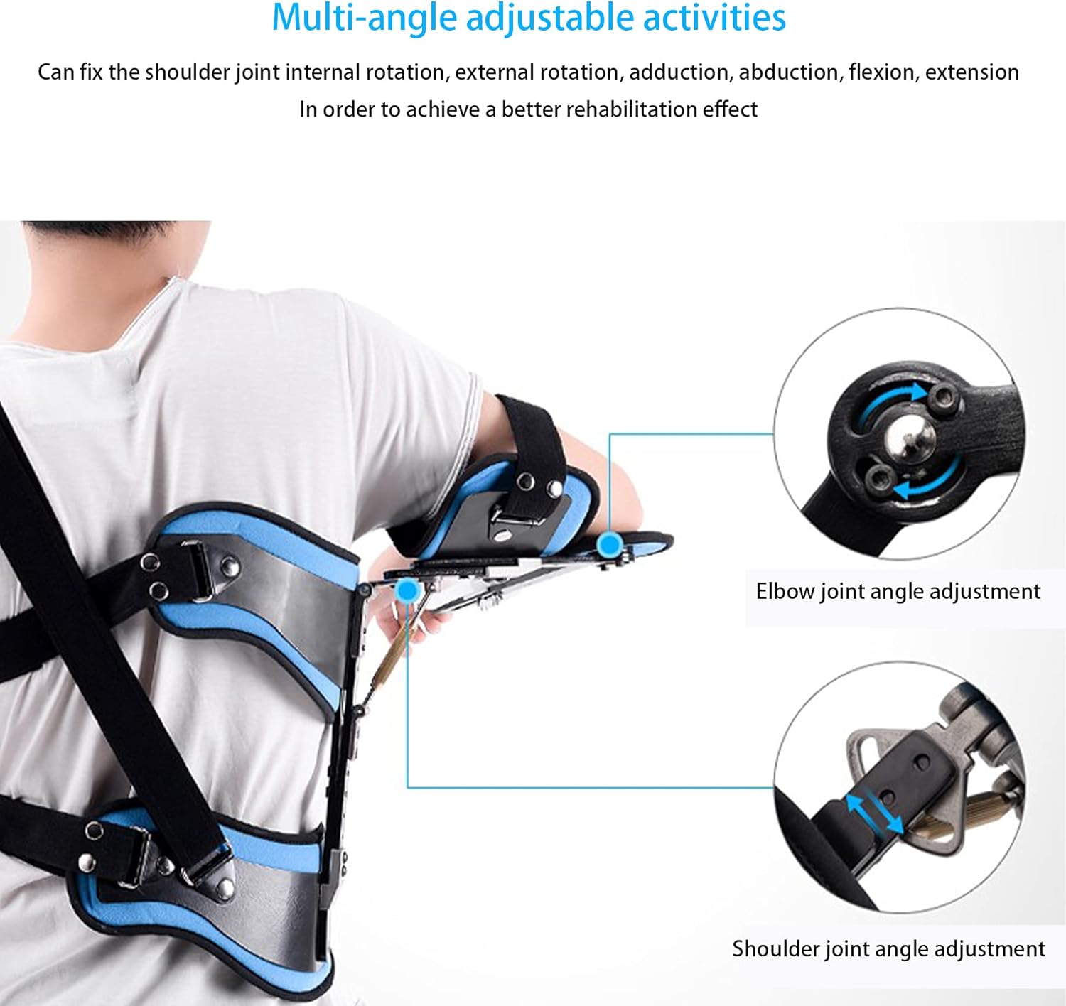 Shoulder Arm Immobilizer for Surgery Dislocated Injury Support Broken Arm Broken Fractured Bones Sublexion for Shoulder Injury Post-op Shoulder Arm Brace Men and Women Universal