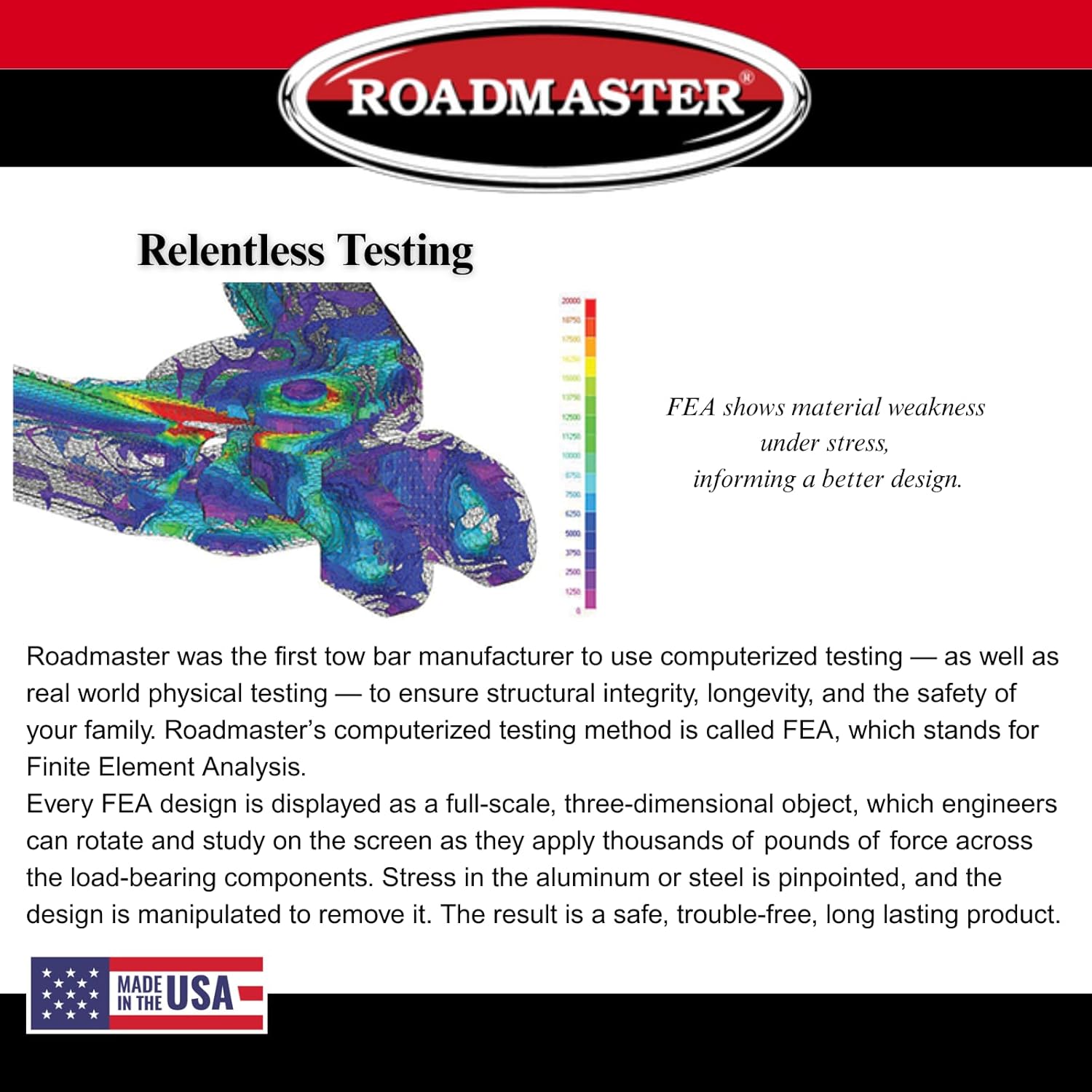 Roadmaster 501 Stowmaster Tow Bar with 2