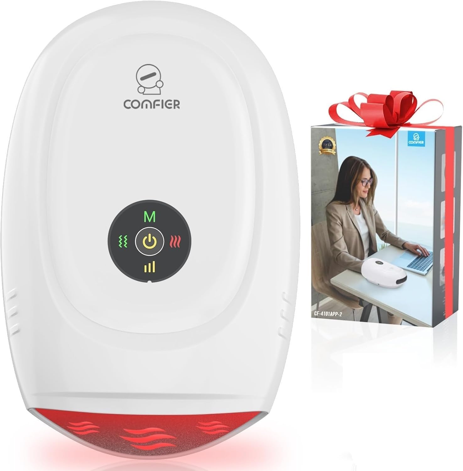 COMFIER Hand Massager with Heat and Compression, FSA Eligible HSA Eligible Cordless Hand Massager for Arthritis and Carpal Tunnel, Gifts for Mom, Dads, Women and Men