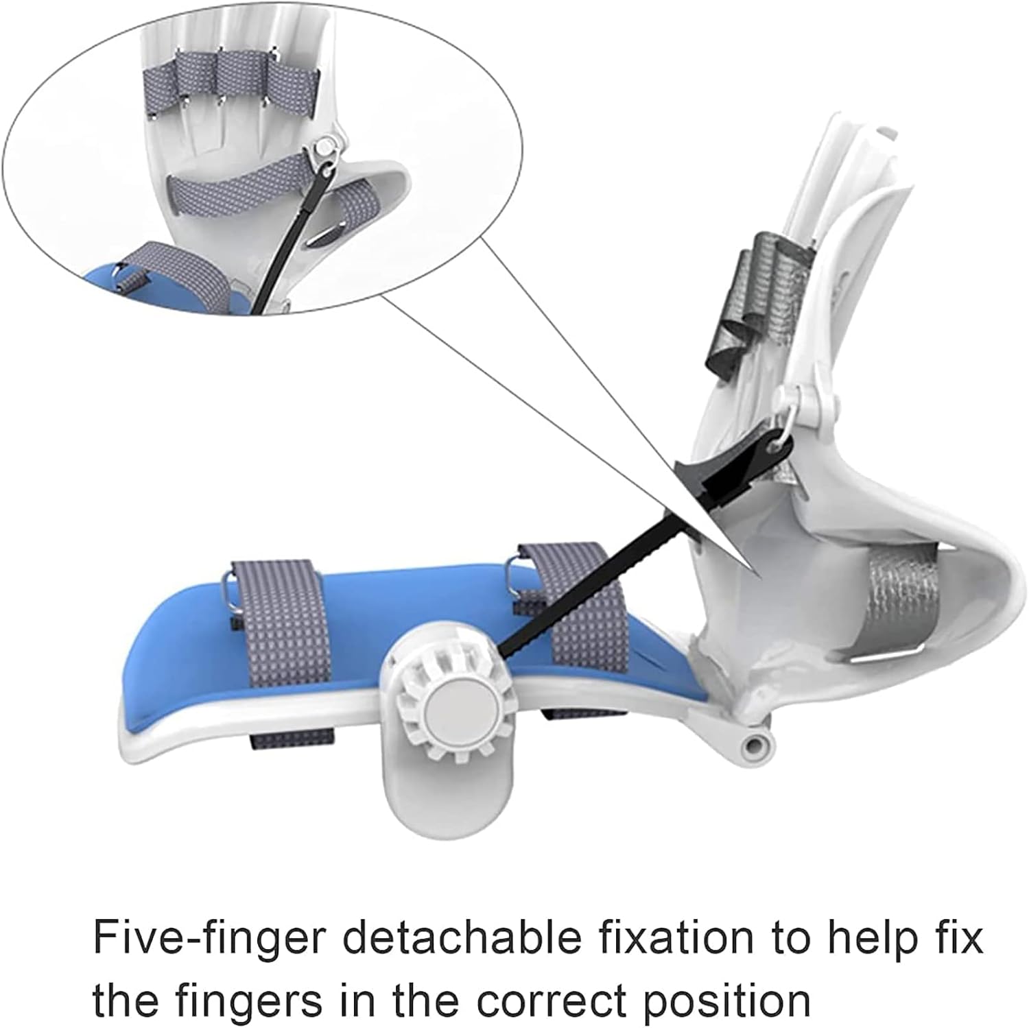 Finger Orthotics Resting Hand Splint, Functional Hand Wrist Protector, Post Op Locks Finger Splint Fingerboard, for Rehab Finger Training, Injury Support,Left