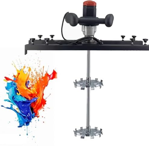 3280W Industrial Glue Agitator | IBC Tank Paint Mixer with Folding Propeller – Auto Stirrer Adjustable by Tonnage, 220V