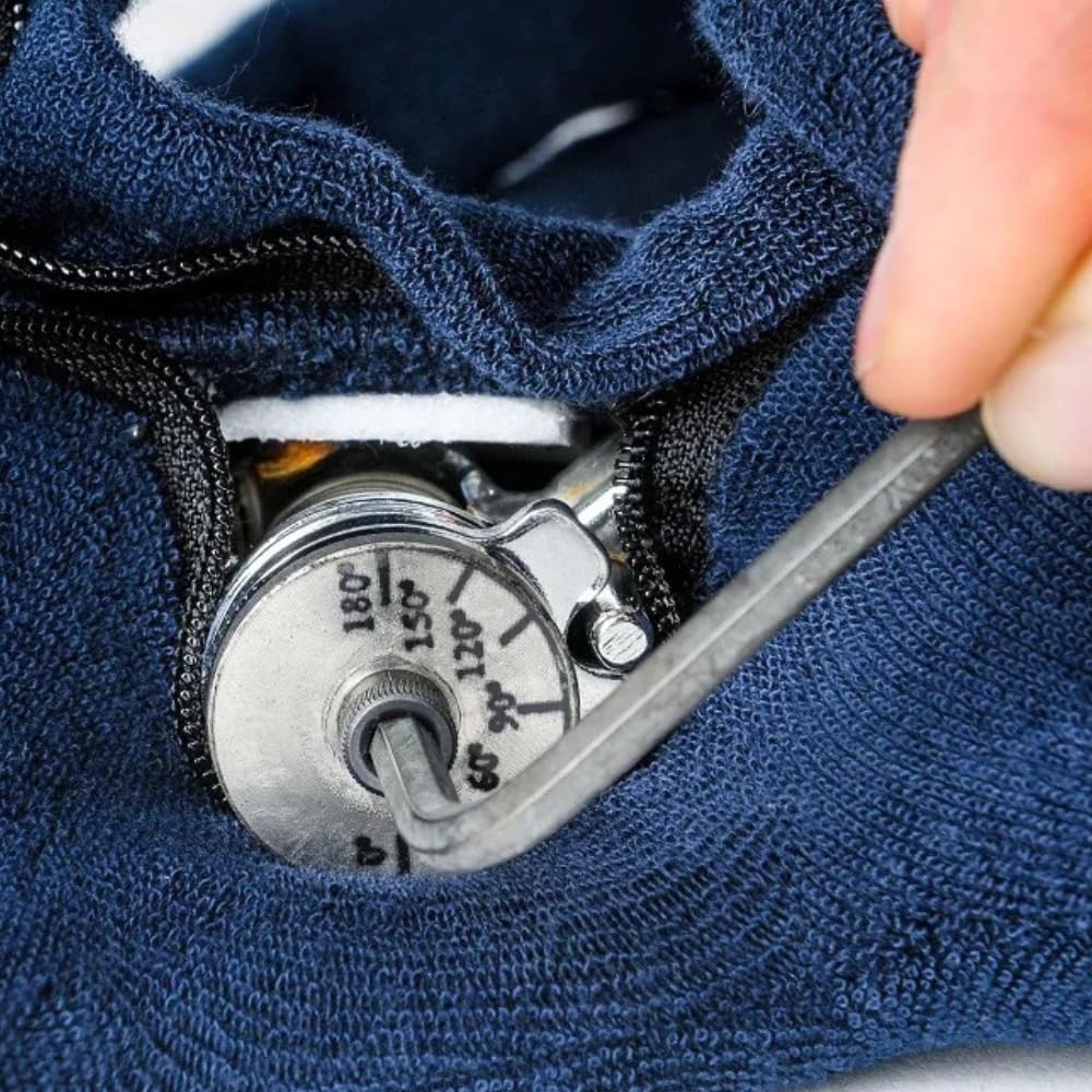 Comfy Splints Adult Goniometer Elbow Orthosis – Adjustable Elbow Brace with Range of Motion Control - (Part #GE-101)