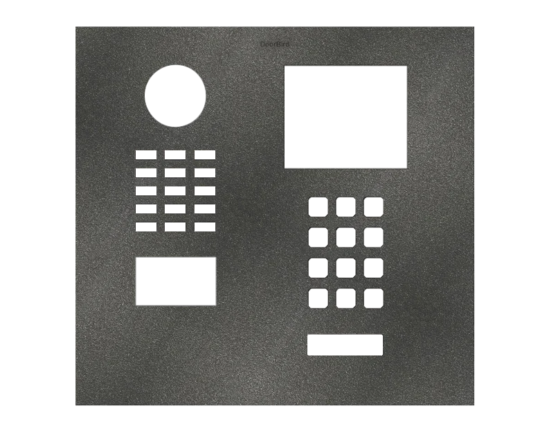 DoorBird Front Panel for D2101XKH in DB 703 Stainless Steel