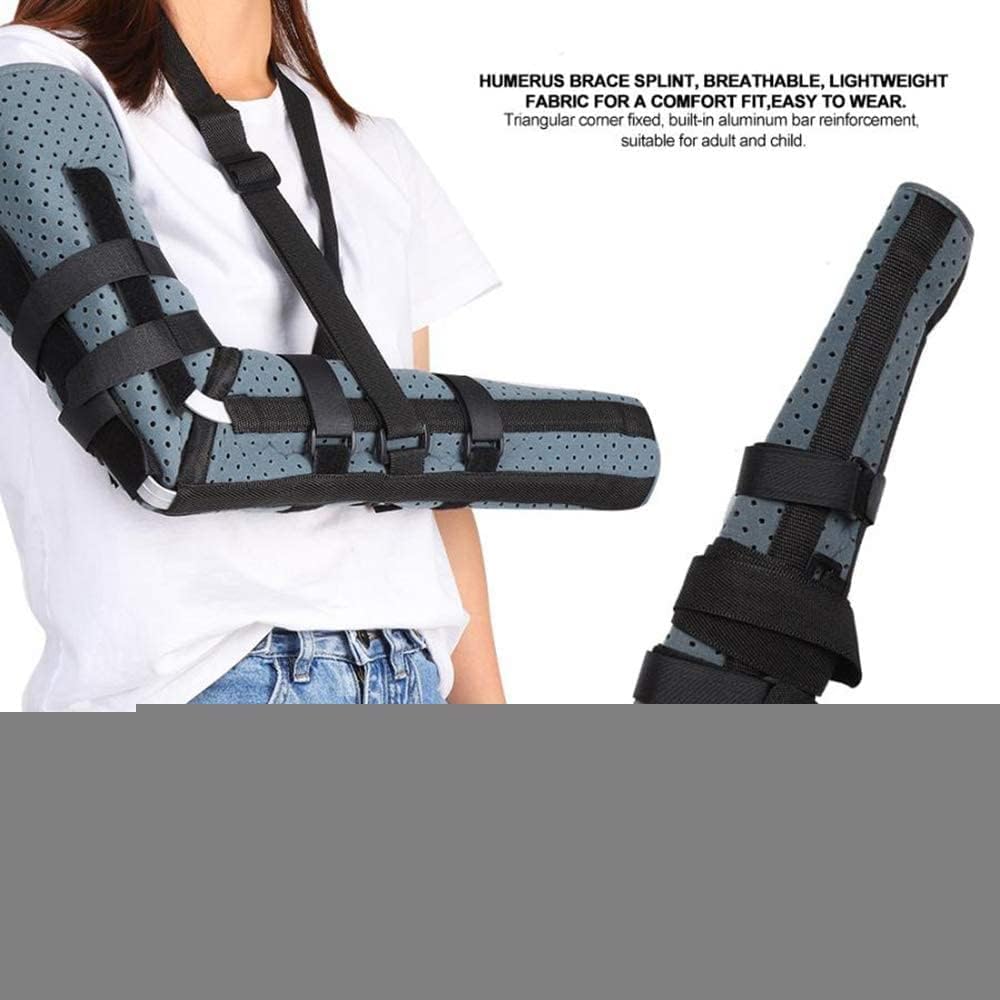 Elbow Sling, Therapy Breathable Arm Sling Elbow Humerus Brace Splint Arm Injury Recovery Support Helps Support Elevate Arm Injury Recovery,L