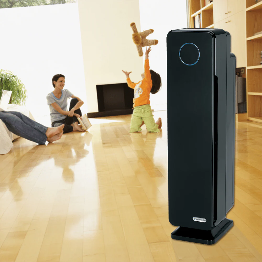 GermGuardian Elite 4-in-1 True HEPA UV-C Tower Air Purifier