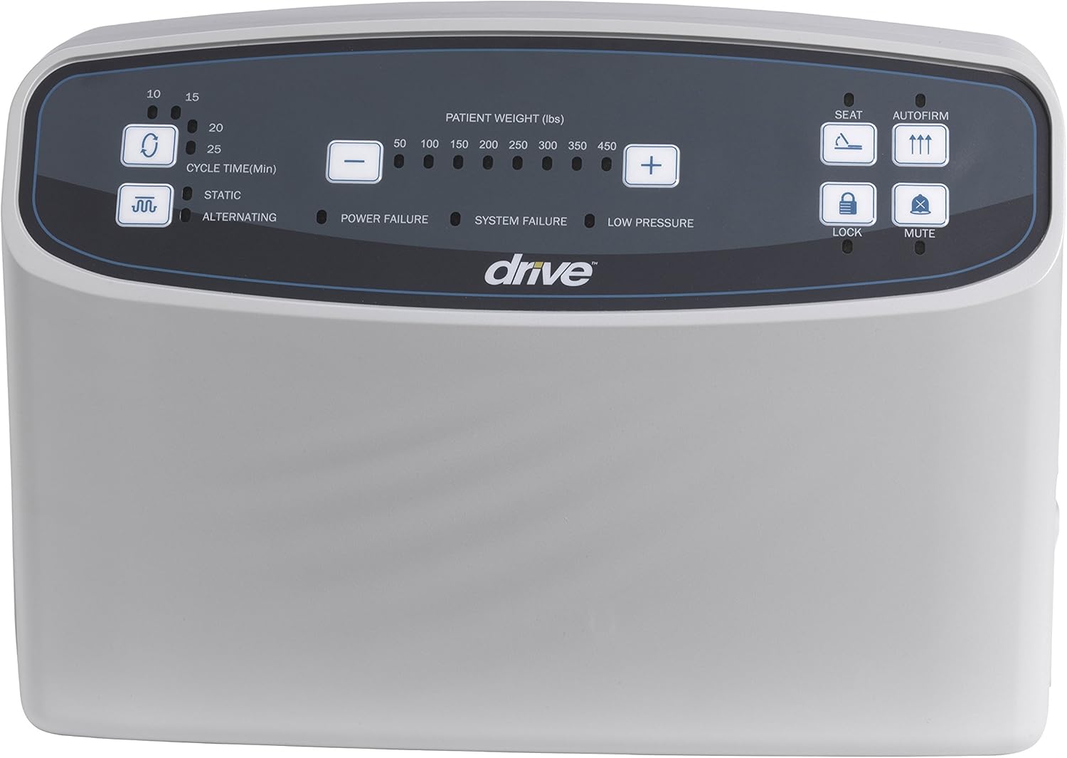 Drive Medical 14029 Med-Aire Low Air Loss Mattress Replacement System with Alternating Pressure, Blue, 84 Inch x 36 Inch