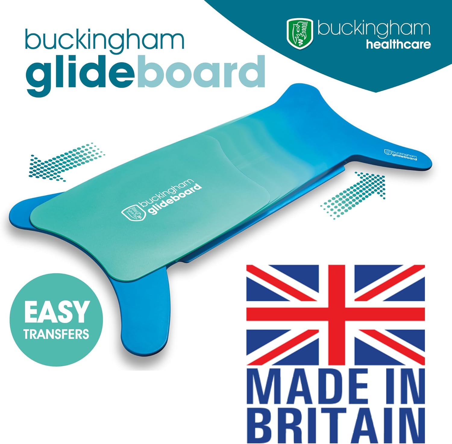 Buckingham Glideboard Transfer Board Wheelchair Accessories Mobility Aids Wheelchair Transfer Seat Disability Aids for Elderly and Disabled Mobility Aids for The Home Bath Board Furniture Transfers
