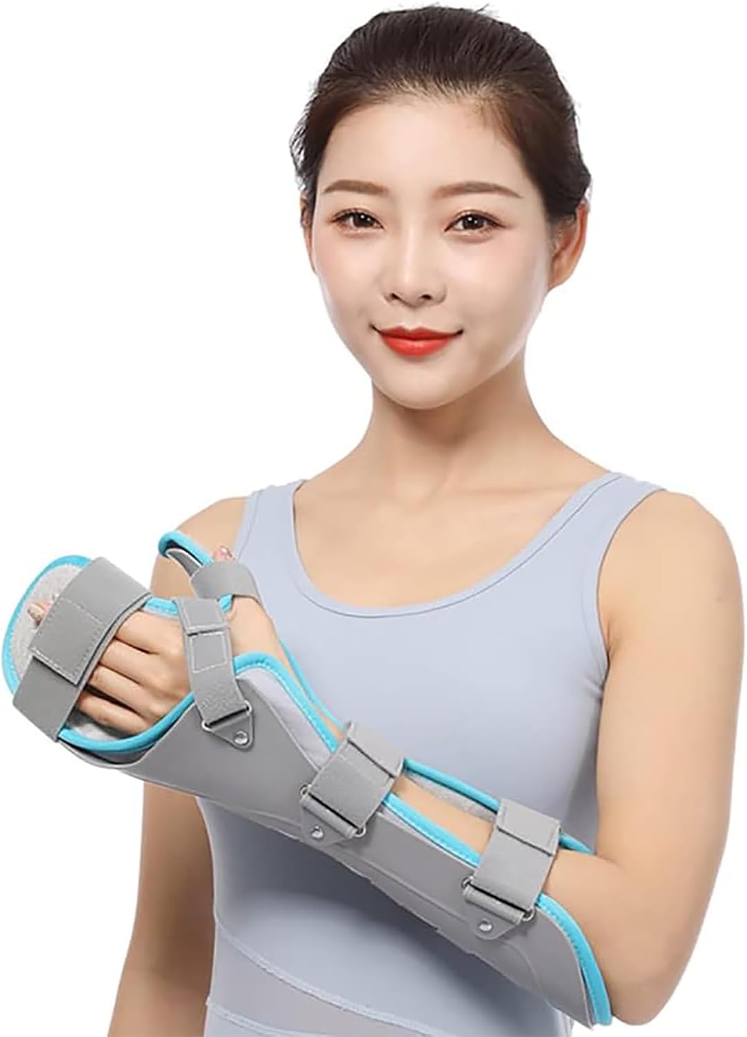 Wrist Support Brace, Adjustable Hand Wrist Support, Arm Compression Splint, 360° Protection and Soft Padded, Pe Injection Shell and Ergonomic Splint, for Pain,Left