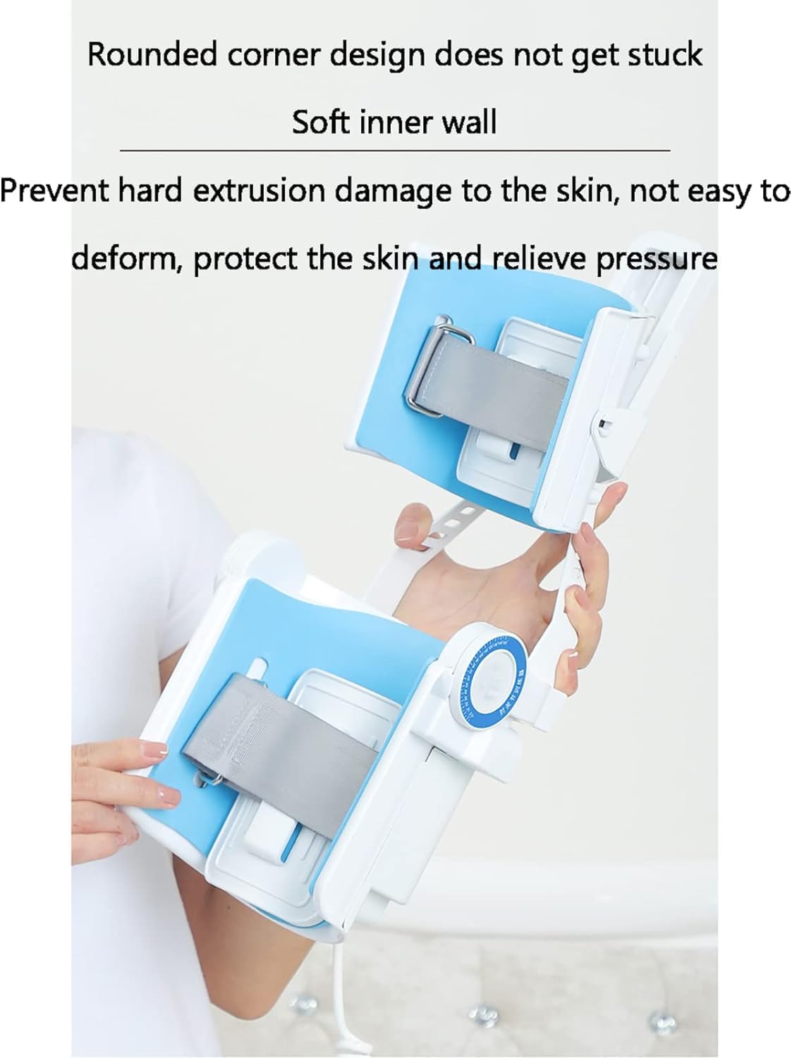 Elbow Joint Rehabilitation Device, Hinged Elbow Brace Arm Exerciser, -5~150°Full-Angle Exercise and Adjustable Speed with Remote for Stroke Hemiplegia Patients Wrist Training.