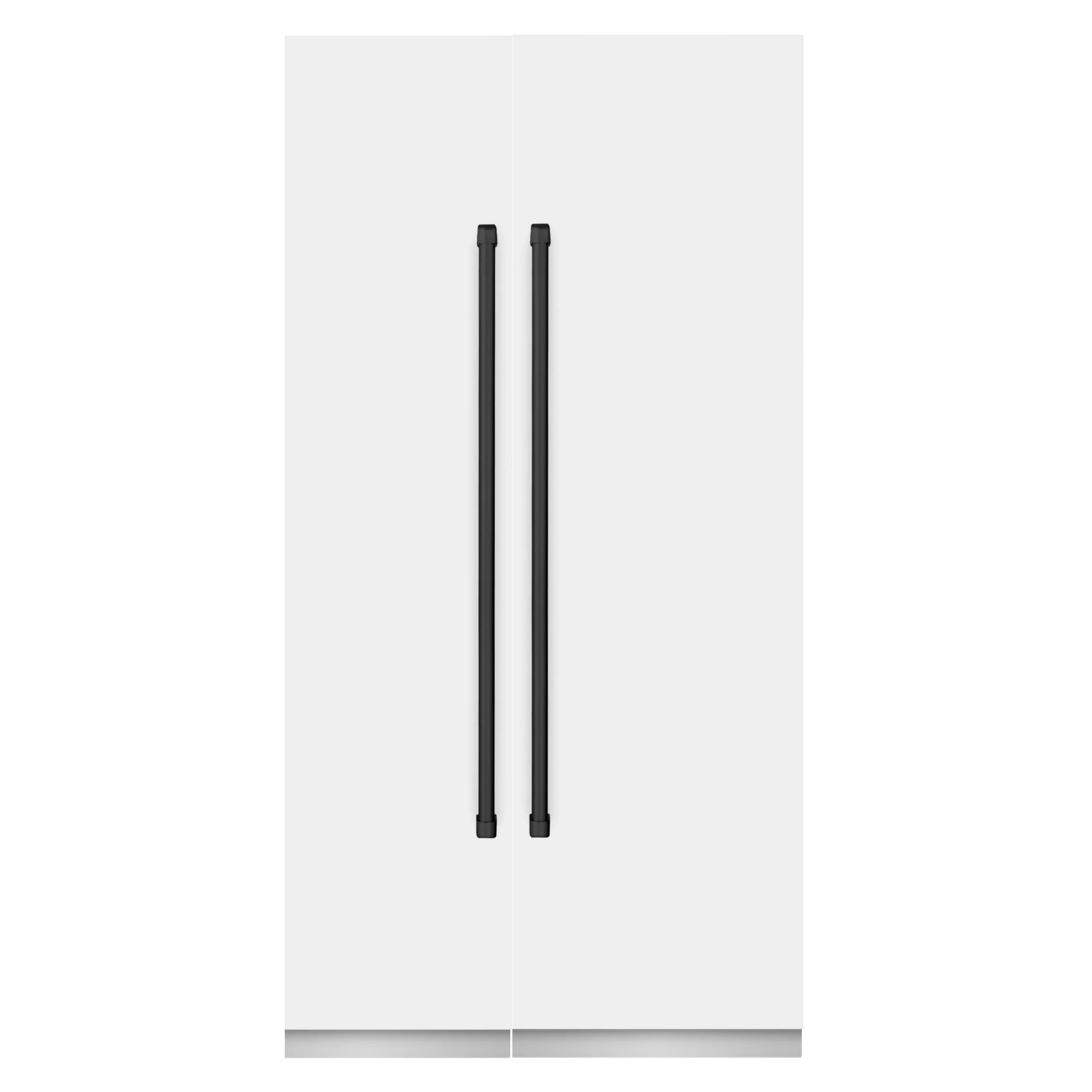 ZLINE 42-Inch Column 12.5 Cu. Ft. Refrigerator and 8.6 Cu. Ft. Freezer in White Matte with Matte Black Accent