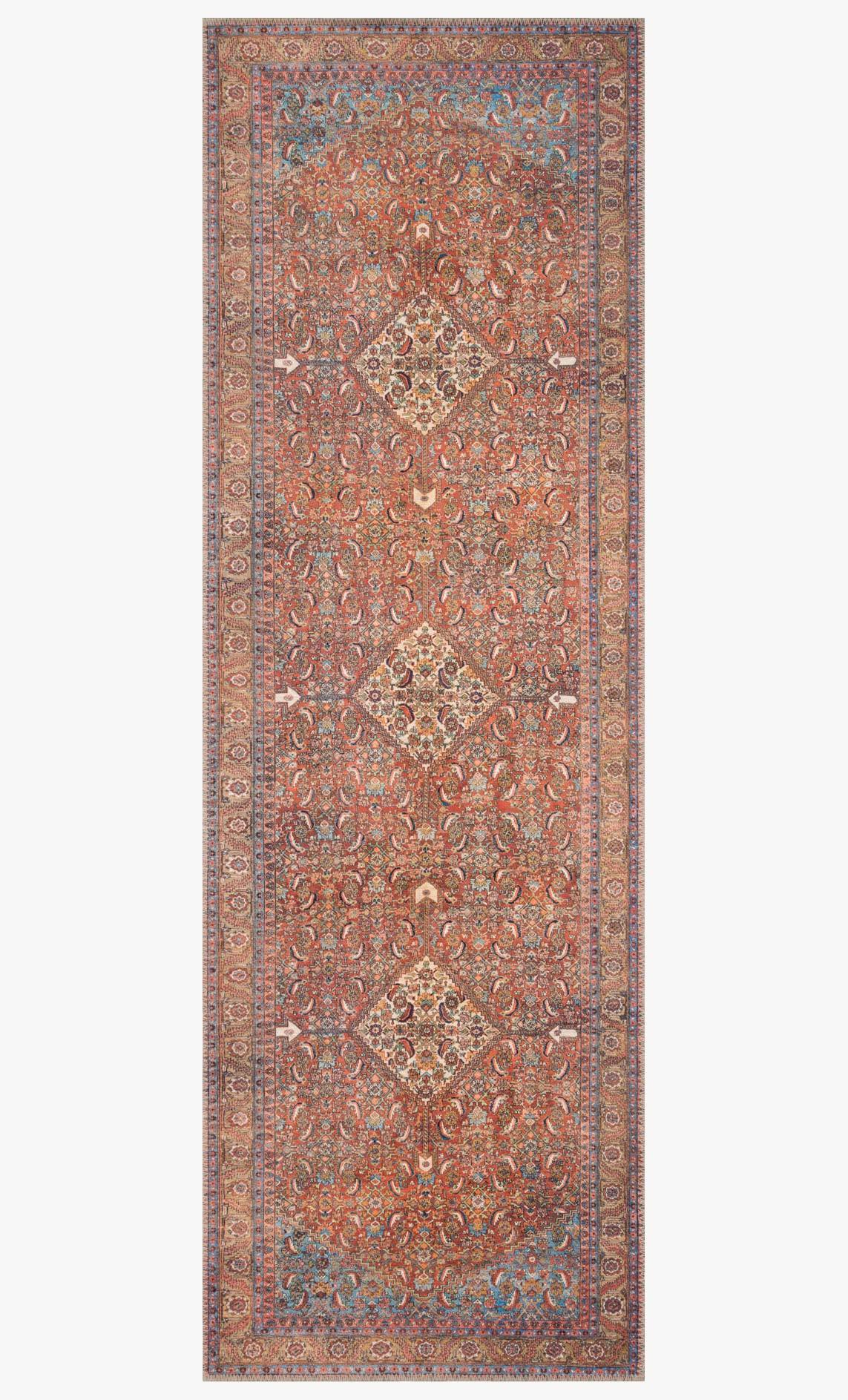 Loloi II Loren Collection - Traditional Power Loomed Rug in Red (LQ-06)