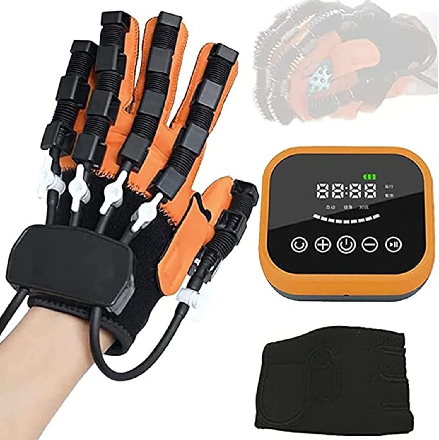 Hand Rehabilitation Robot Gloves Stroke Hemiplegia Finger Training Equipment, Rehabilitation Robot Gloves for Long Term Relief ，for Arthritis Hemiplegia and Stroke Patient (Color : LeftHand, Size :