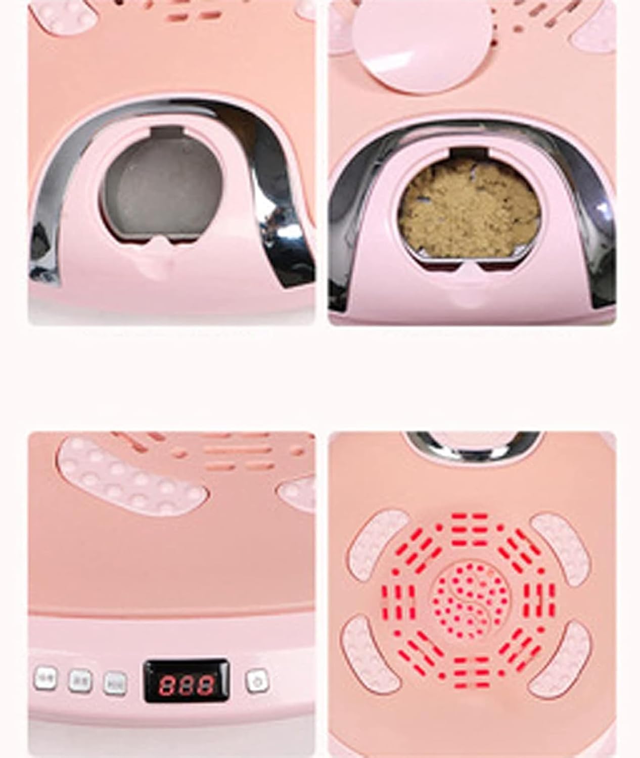 Sitting Moxibustion Instrument， Yoni Electric V Steam Chair, with LED Display, 9 Levels of Vibration Massage, Time & Temperature Control, for Women Cleaning and Tightening, Ph Balance and More