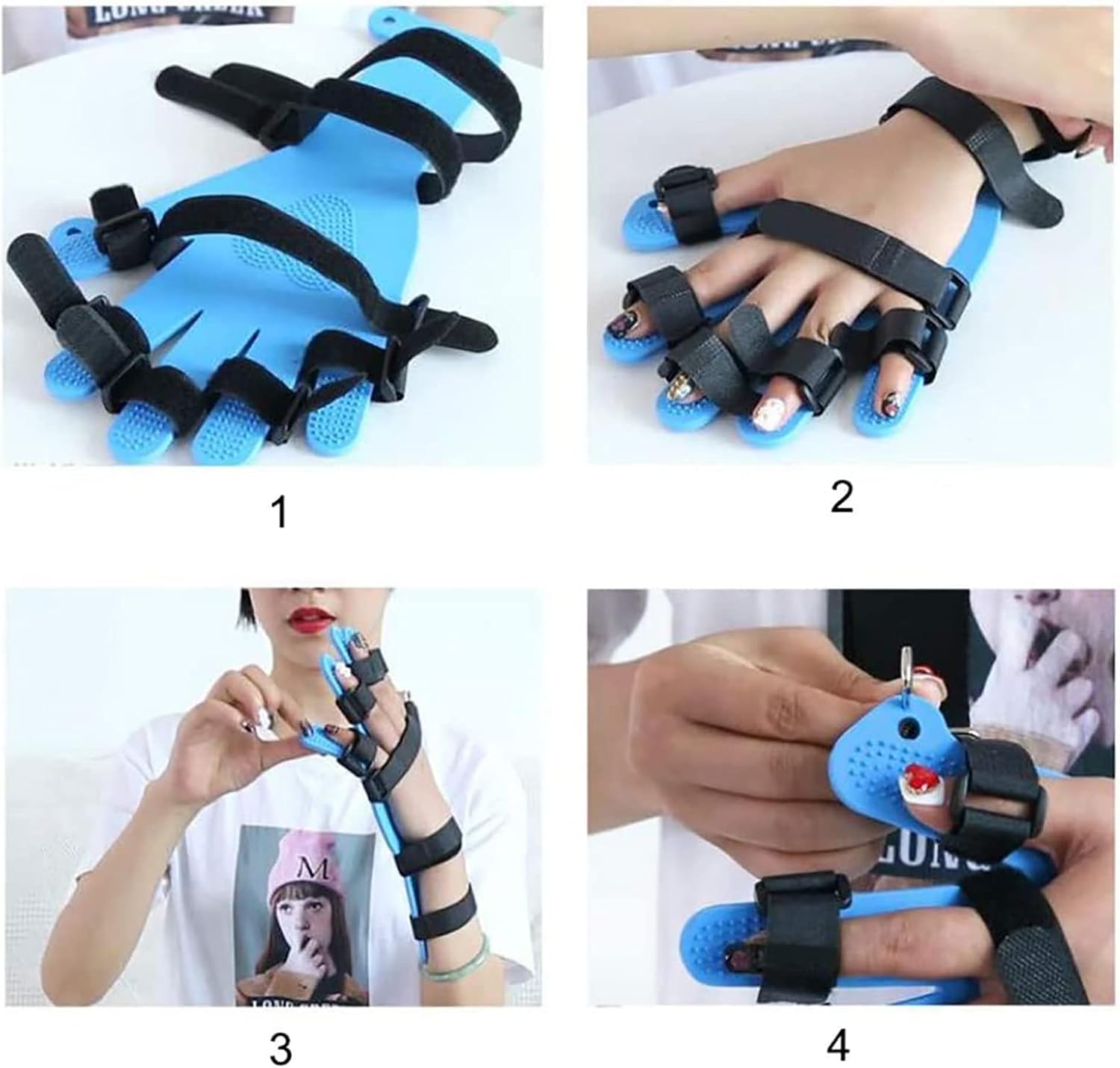 Finger Training Board Finger Splint Fingerboard Train Finger Orthotic Point Stroke Rehabilitation Equipment Medical Hand Wrist Training Orthosis Device Brace Support