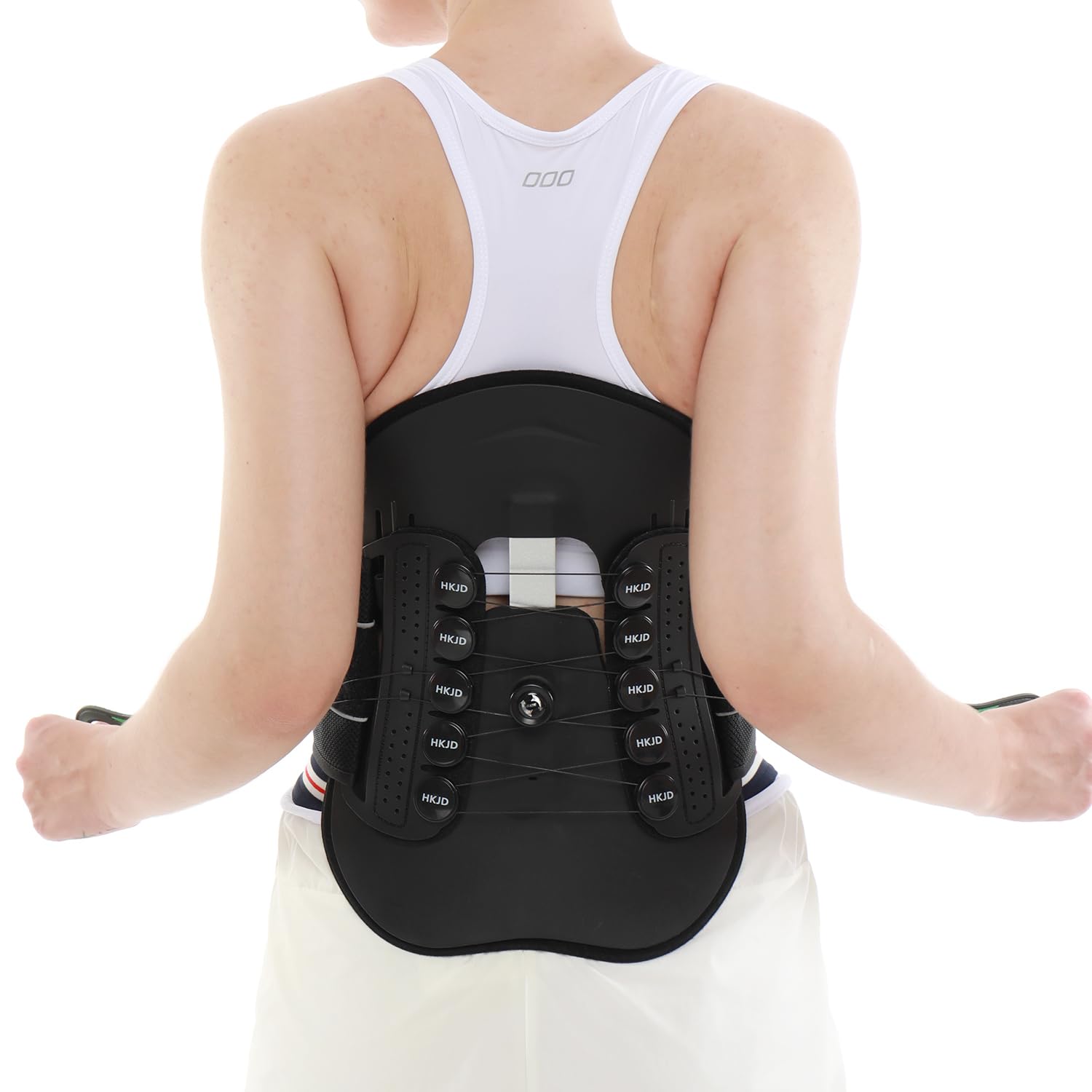 LSO Back Brace for Lower Back Pain Women & Men, Adjustable Lumbar Support, Bulging Disc Relief, Sciatica, Scoliosis (Plus Size)