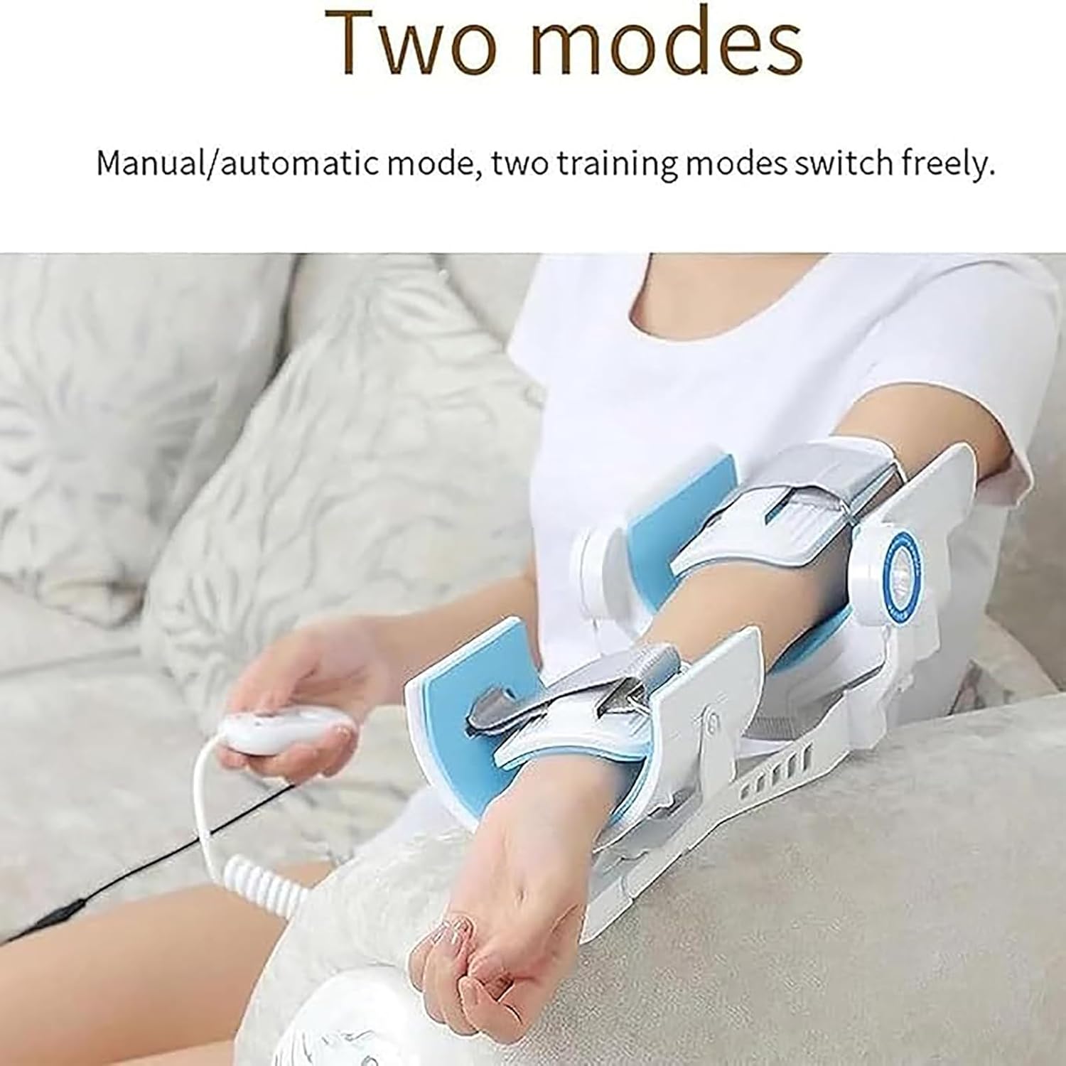 Electric Elbow Joint Rehabilitation Device, Wireless Intelligent Key Control, Hinged Elbow Brace Arm Exerciser, for Stroke Hemiplegia Patients