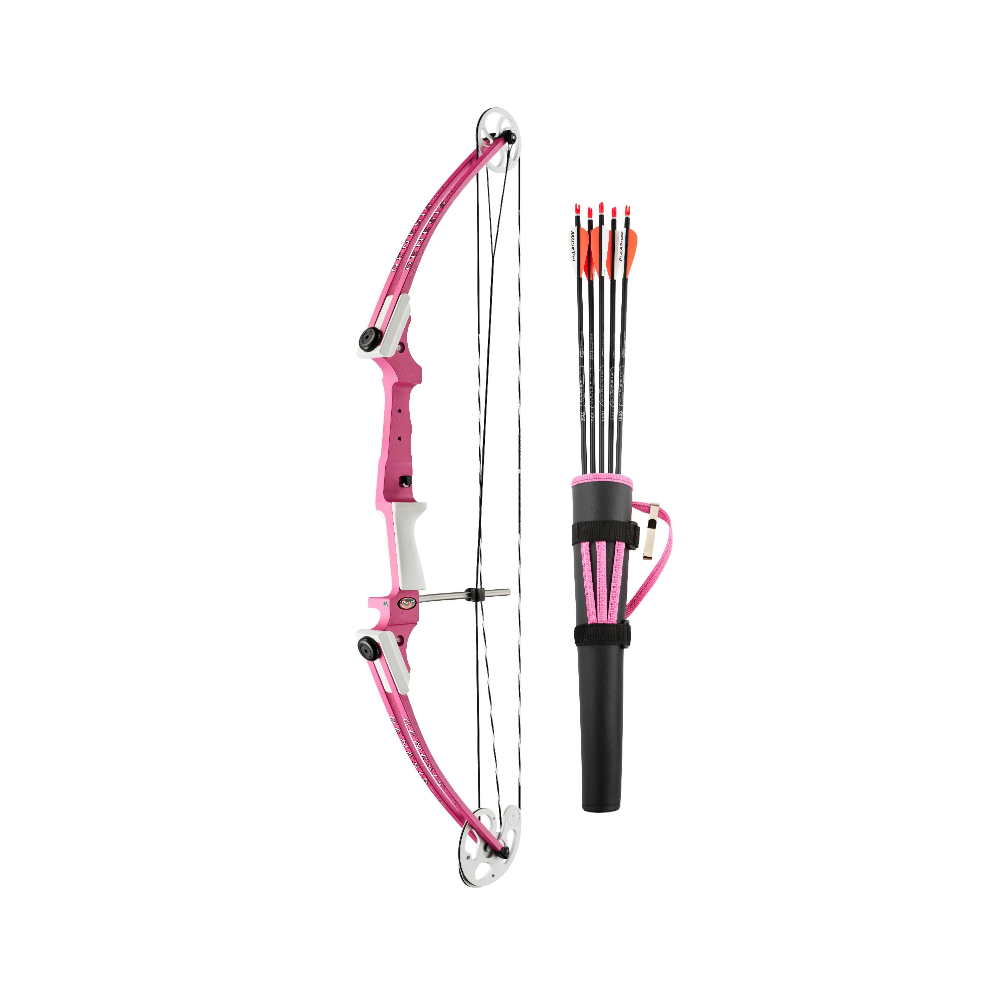 Genesis Bows Original Gen Bow Kit - Right-Hand, Zero Let-Off Design (Pink)