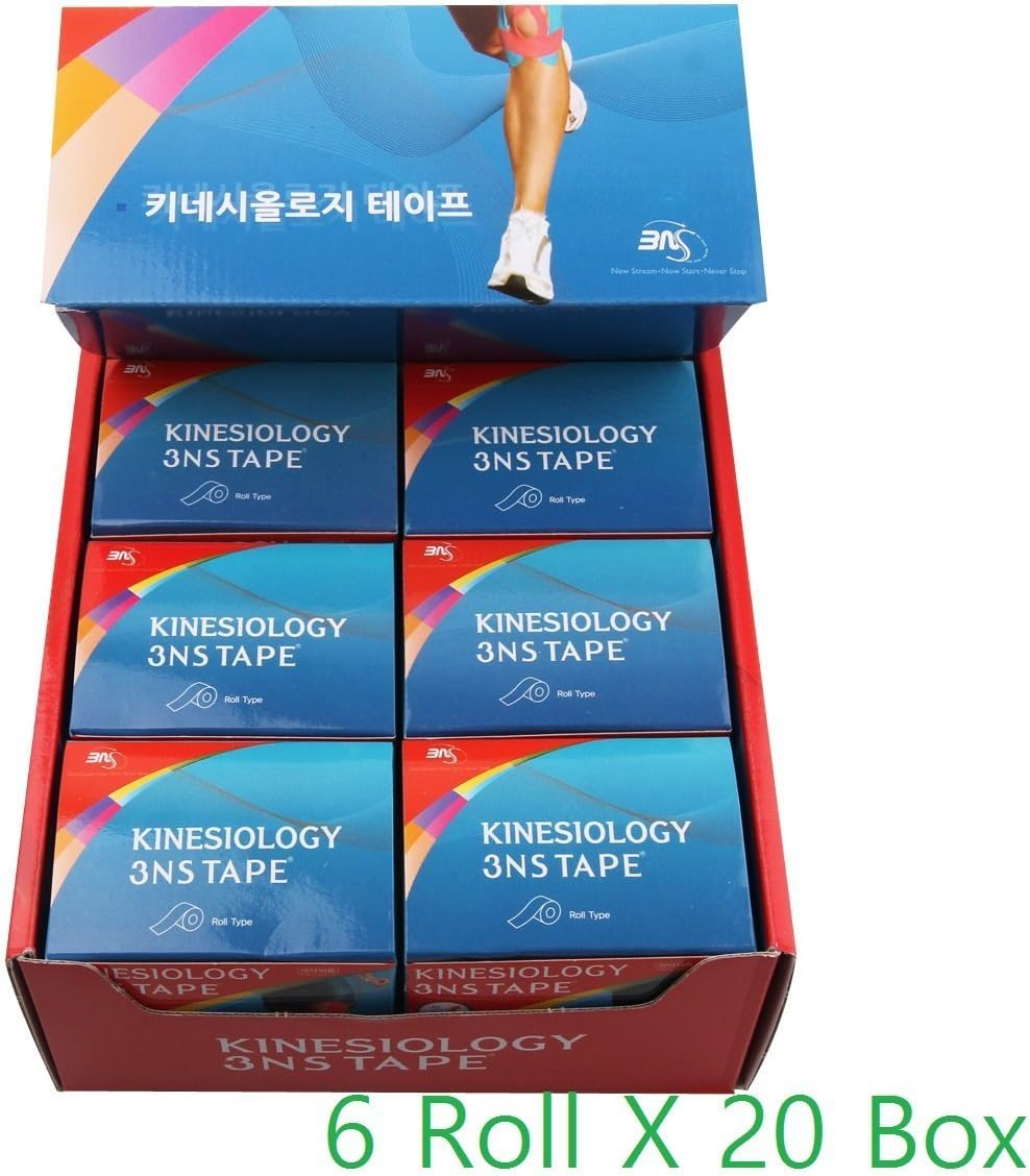 Kinesiology Physiotape Athletic Therapeutic Sports Muscle Care Tex Tape (2Inch x 16.4Ft) (Random(120 Rolls))