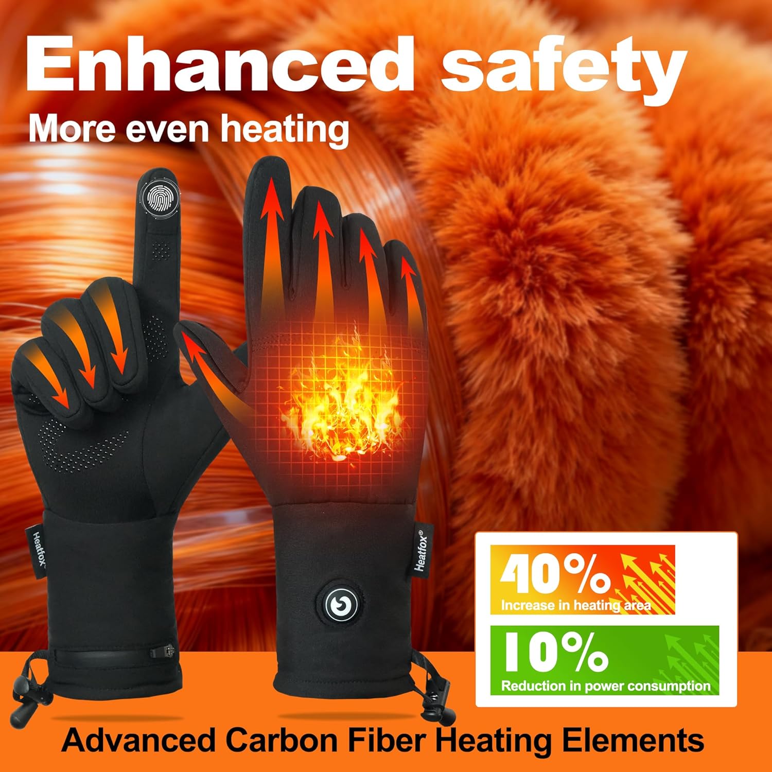 Heated Glove Liners for Men Women,Electric Heated Gloves, Winter Warm Glove Liners for Arthritis Raynaud