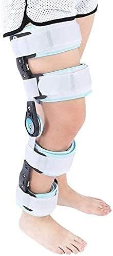 Hinged ROM Knee Brace,Leg Stabilizer Knee Orthosis Splint Adjustable Surgical Fixation Stabilization Fracture Supports for ACL, PCL, MCL Or LCL(