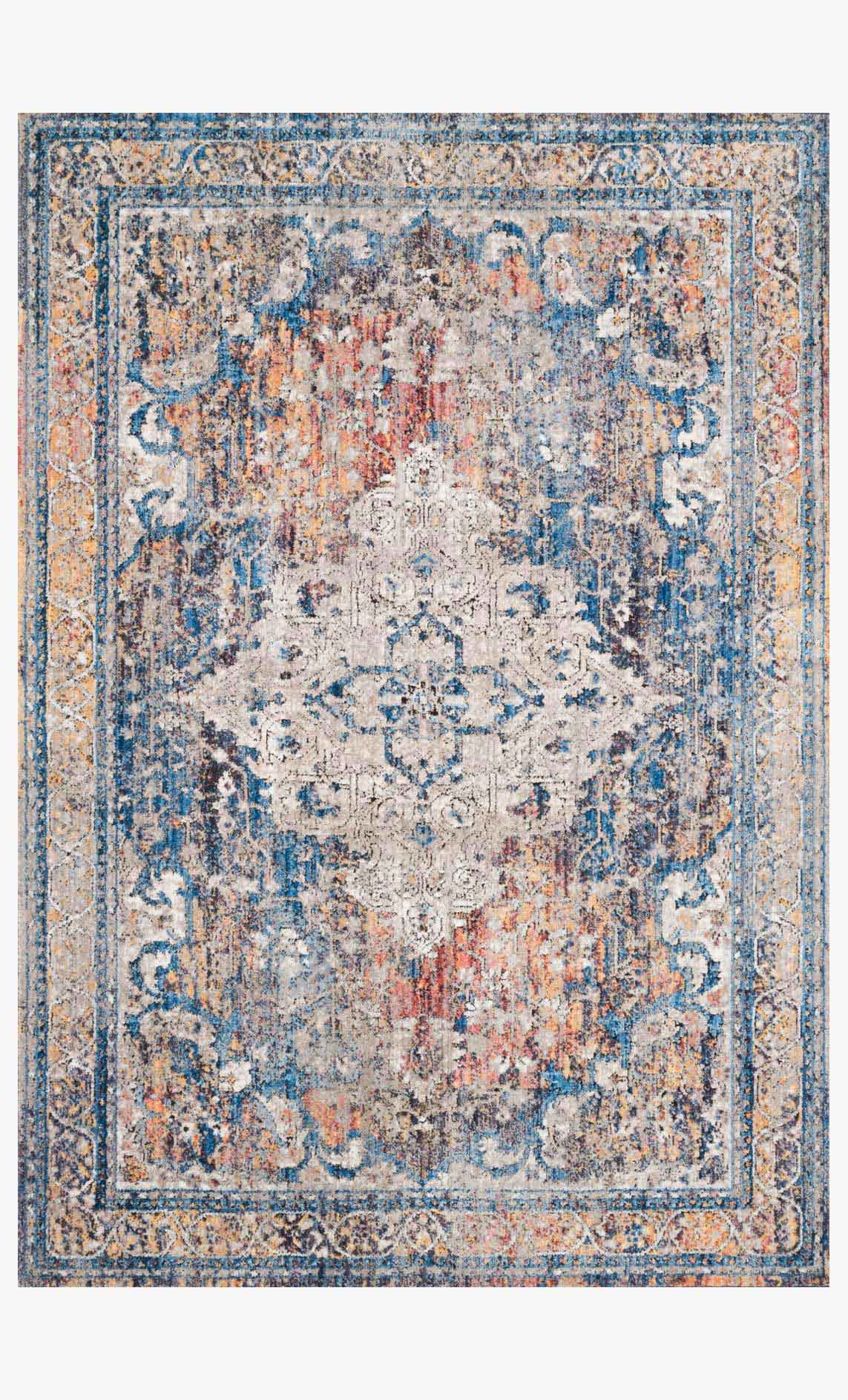 Loloi II Dante Collection - Transitional Power Loomed Rug in Multi & Stone (DN-04)