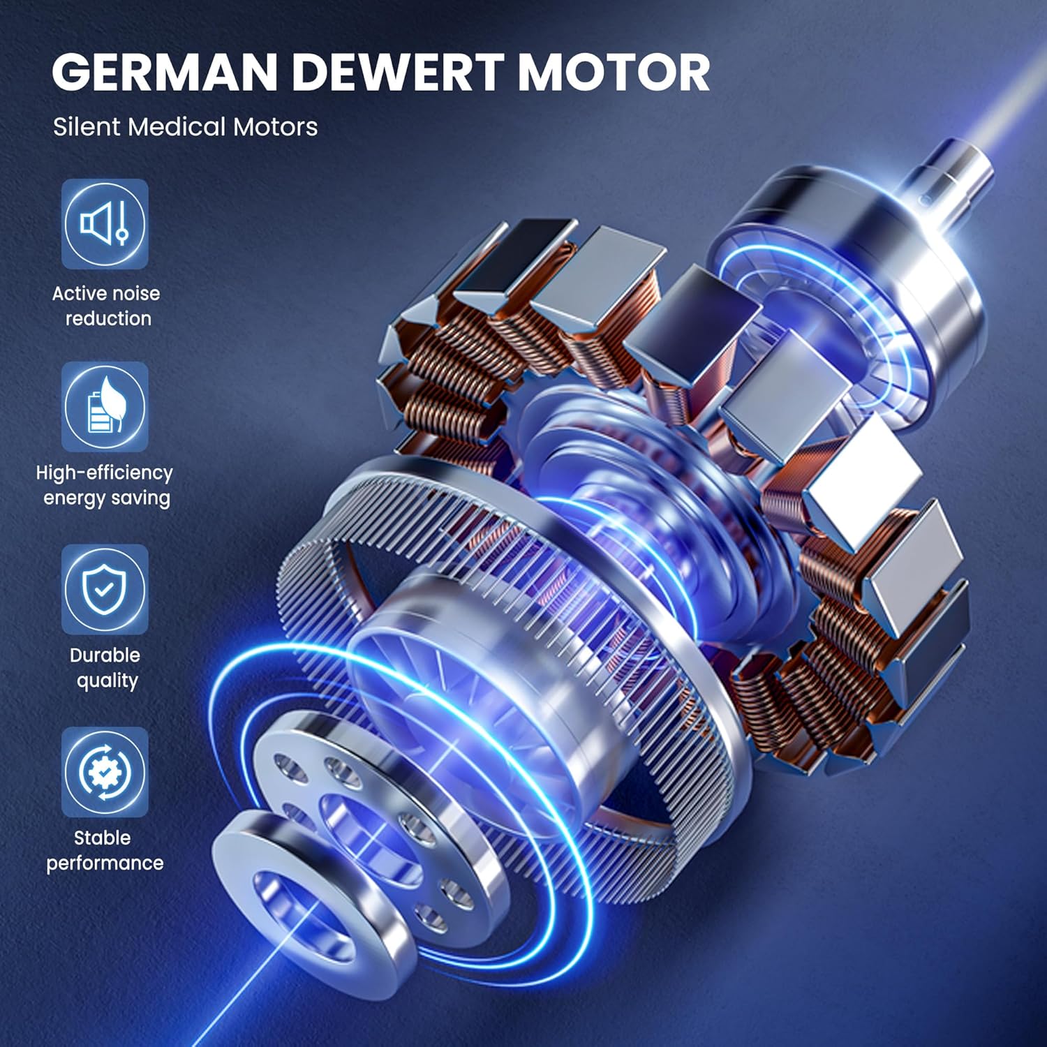 Careboda Premium 5 Function Full Electric Hospital Bed, Hospital Bed with PU Advanced Mattress, Quiet Wheels & IV Pole, ICU Electric Medical Bed with Core Motor, 85