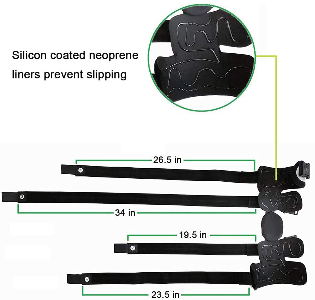 Knee Brace, Hinged Knee Brace with Strap, Post Op Patella Injury Immobilizer Support, Adjustable Full Leg Stabilizer for, Sports Injuries(