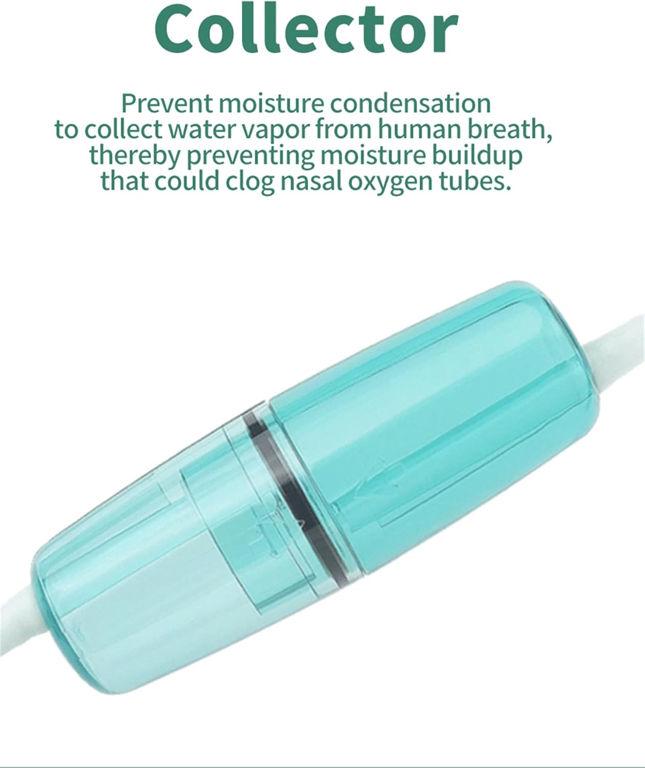 Hydrogen Nasal Cannula, 6.5 FT Ultra Soft & Crush Resistant Tubing, Reusable, Includes Water Trap Collector, for Home Use, 20pcs