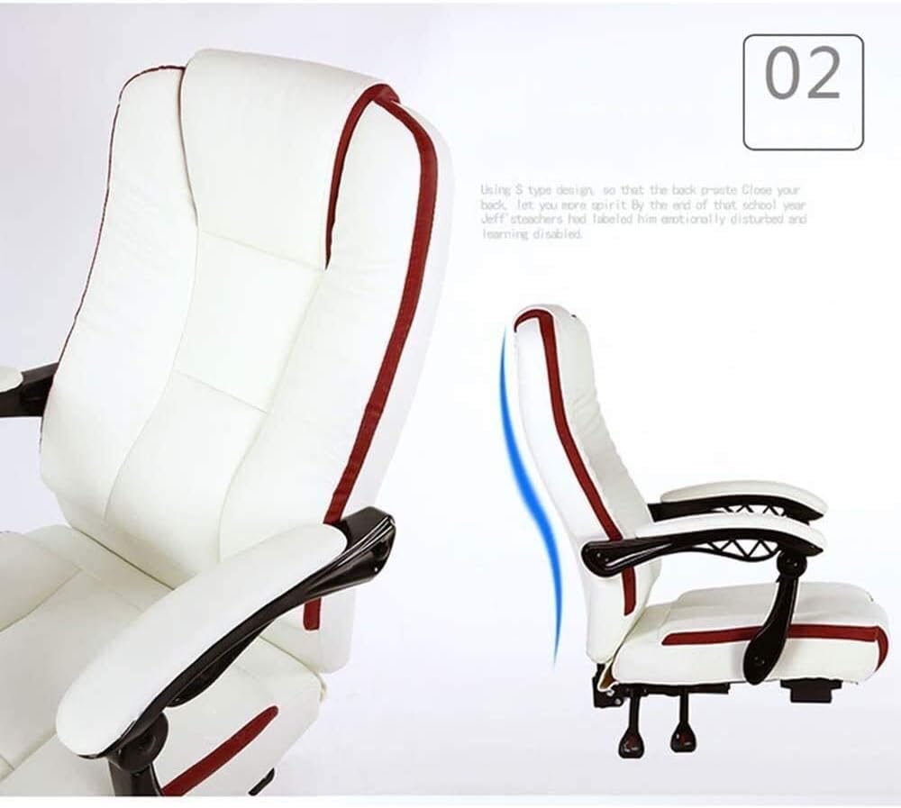 Executive Swivel Adjustable Swivel Office Desk Chair with Armrests Lumbar Support Desk Ergonomic Chair Desk Gaming Chair High Back Chair Task Swivel Executive Computer Chair Boss (Brown)