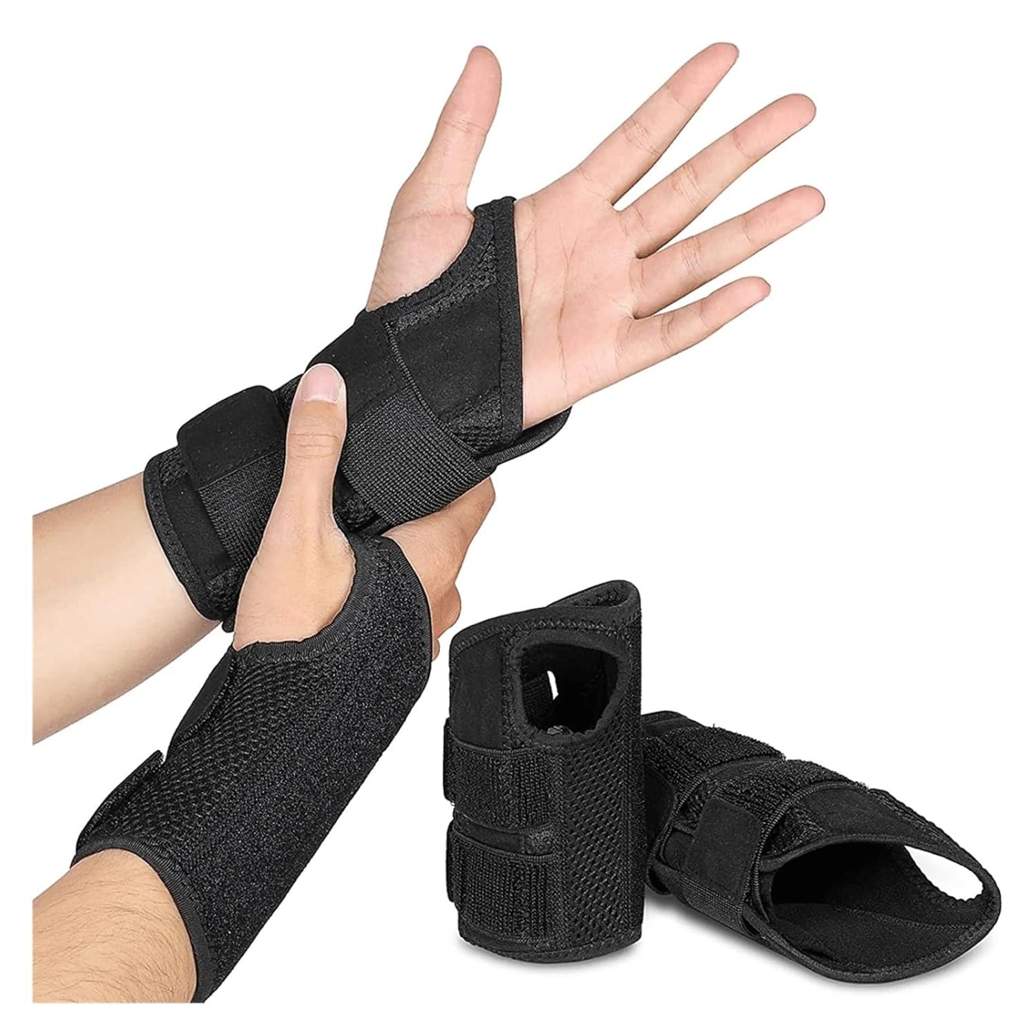 1Pcs Carpal Tunnel Wrist Brace for Women and Men, Support Hand Palm Wrap Injury Fracture Fixed Orthopedic Wristband(XLcode)