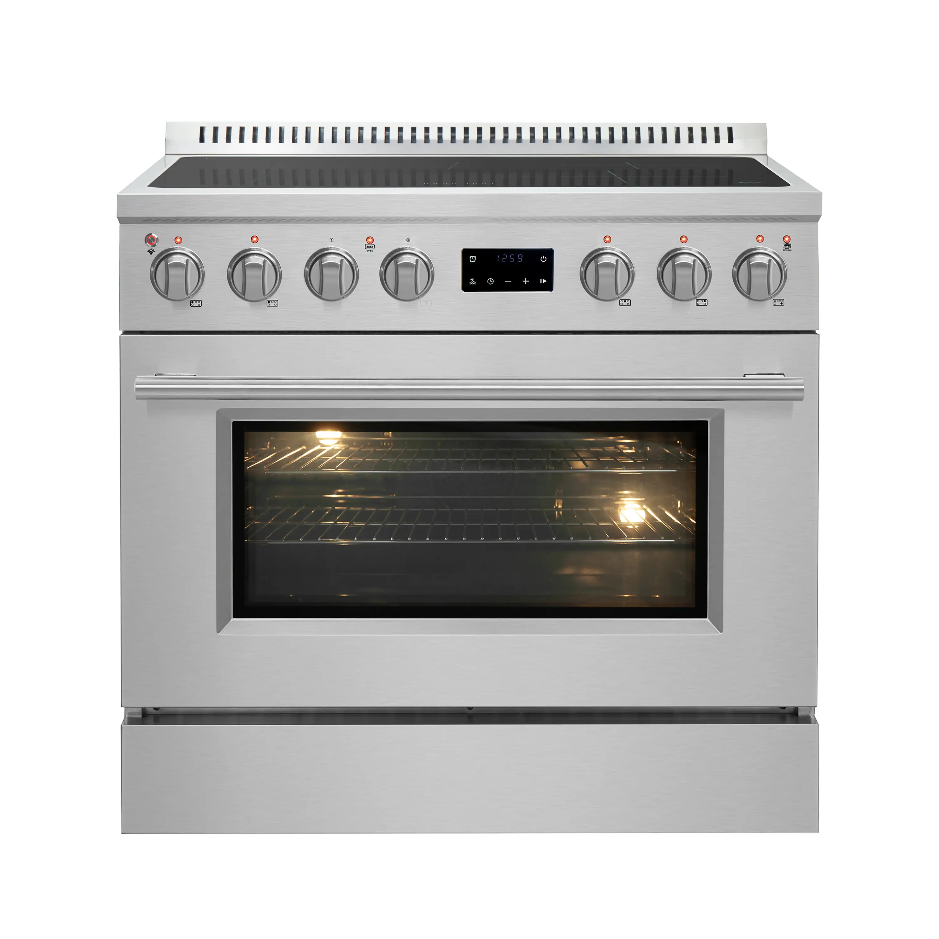Forno Torino 36-Inch Induction Range with True Convection and Air Fry in Stainless Steel (FFSIN0936-36)