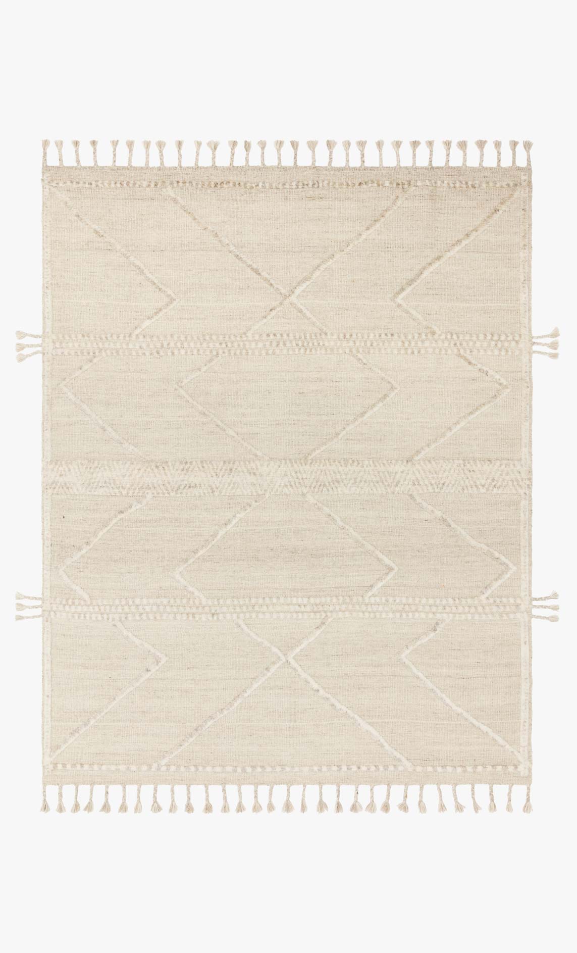 Loloi Iman Collection - Contemporary Hand Knotted Rug in Beige & Ivory (IMA-05)