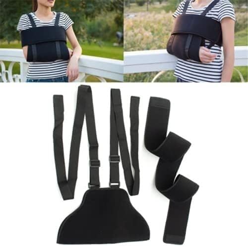 Arm Sling Shoulder Brace Elbow Shoulder Arm Sling Fixation Joint Brace Broken Boom Forearm Strap Adjustable Medical Arm Wrist Fracture Sling Support,L