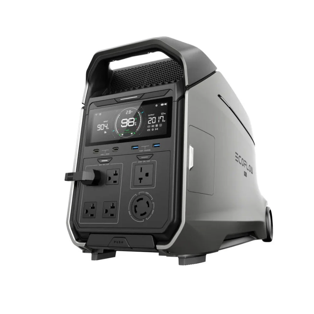 EcoFlow DELTA Pro 3 Portable Power Station with 4600W Output and Dual Voltage