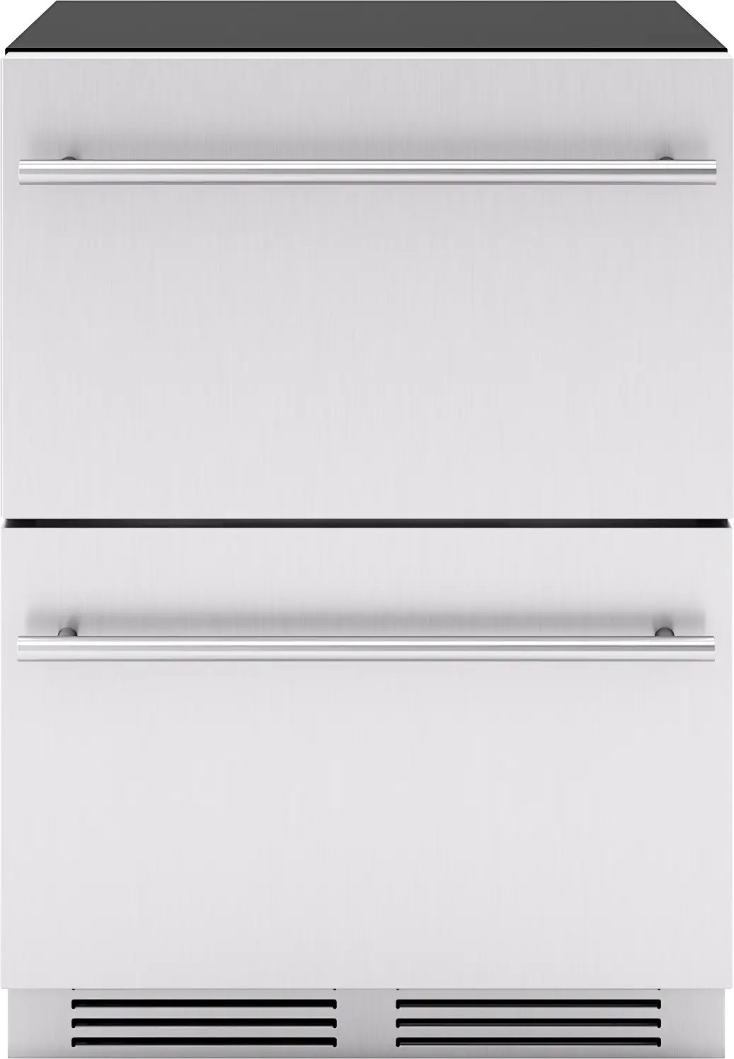 Zephyr Presrv Refrigerator Drawers, 24in Compact, Stainless Steel, 2 Zone (PRRD24C2AS)