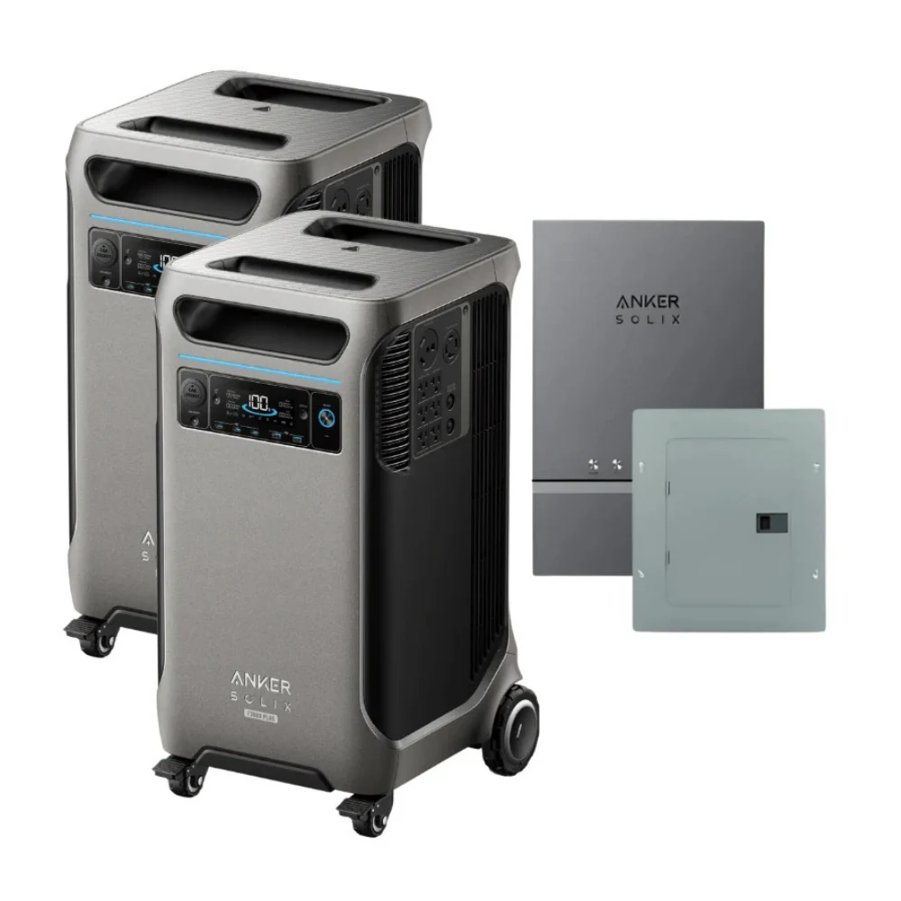 Anker SOLIX F3800 PLUS Portable Power Station (2-Pack) with Smart Home Power Kit