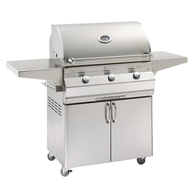 Fire Magic Aurora Freestanding Grill w/Analog Thermometer, Natural Gas (A540S-5EAN-61)