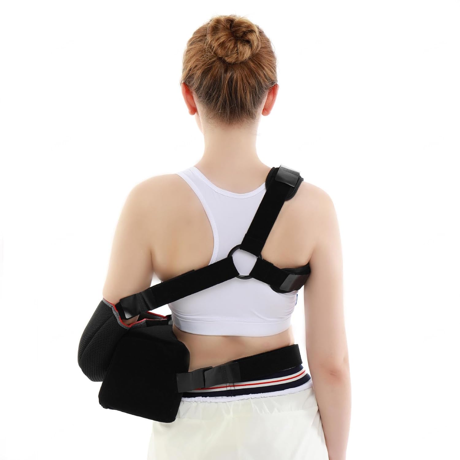 VIDECOR Arm Sling Shoulder Immobilizer - Lightweight Shoulder Brace for Broken & Fractured Bones Support, Ergonomic Adjustable Shoulder Arm Sling for Injury Pain Relief