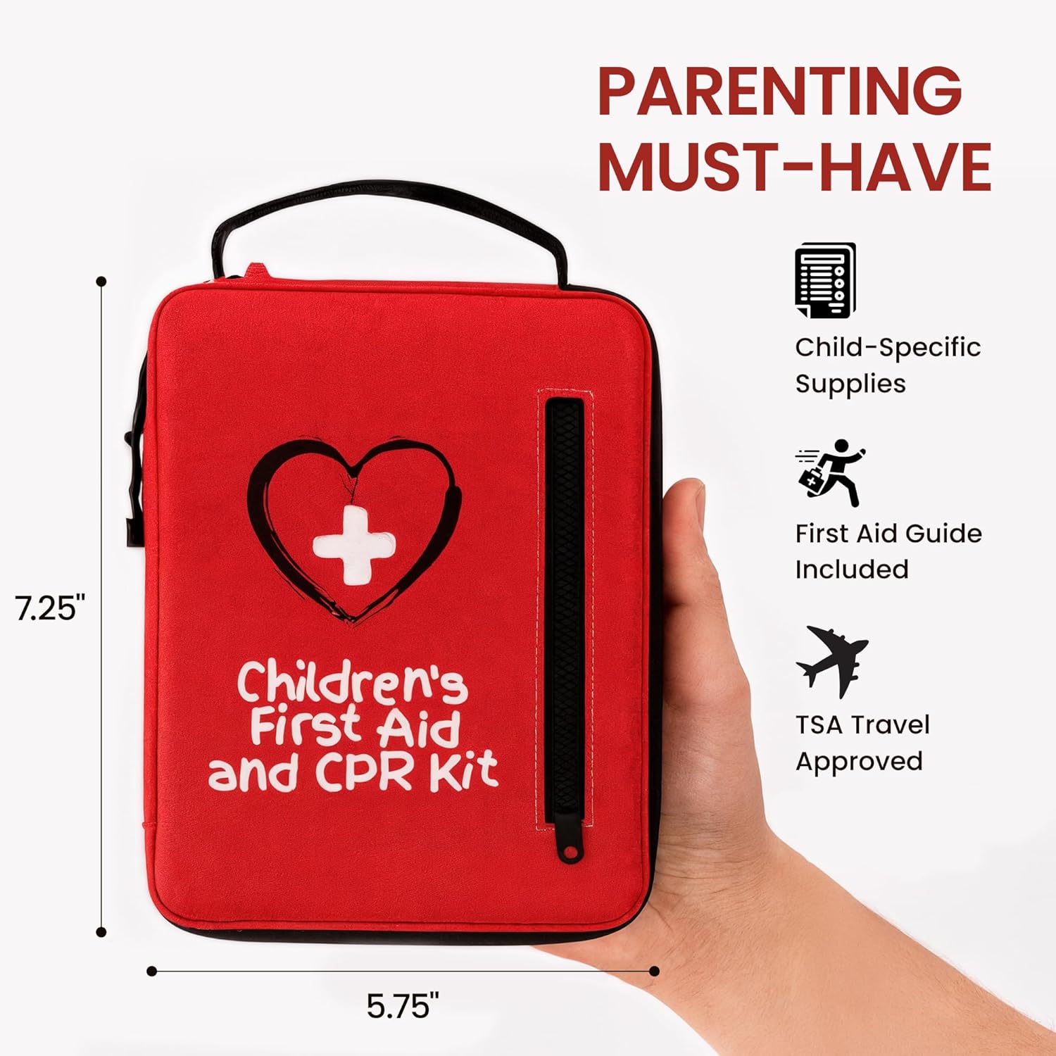 Children’s First Aid Kit + Refill Pack | Complete Family Safety Bundle Designed by a Firefighter/Paramedic | Premium Supplies, Easy Organization, Perfect for Home, School & Travel