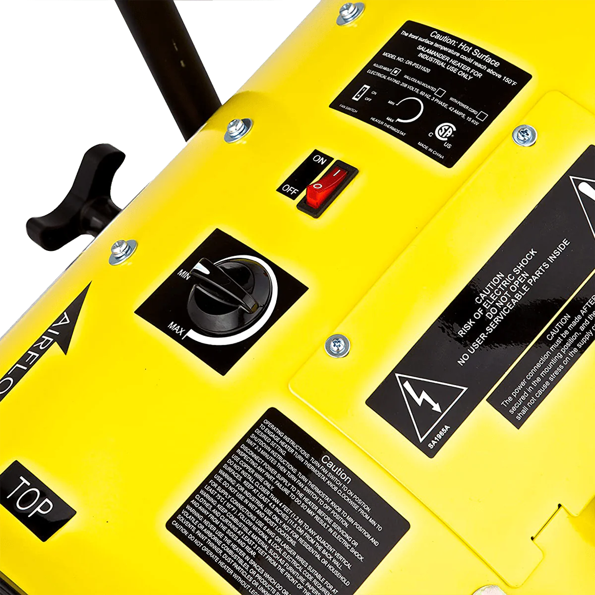 Dr. Infrared Heater 15,000 Watt Salamander Construction Portable Fan Forced Electric Heater