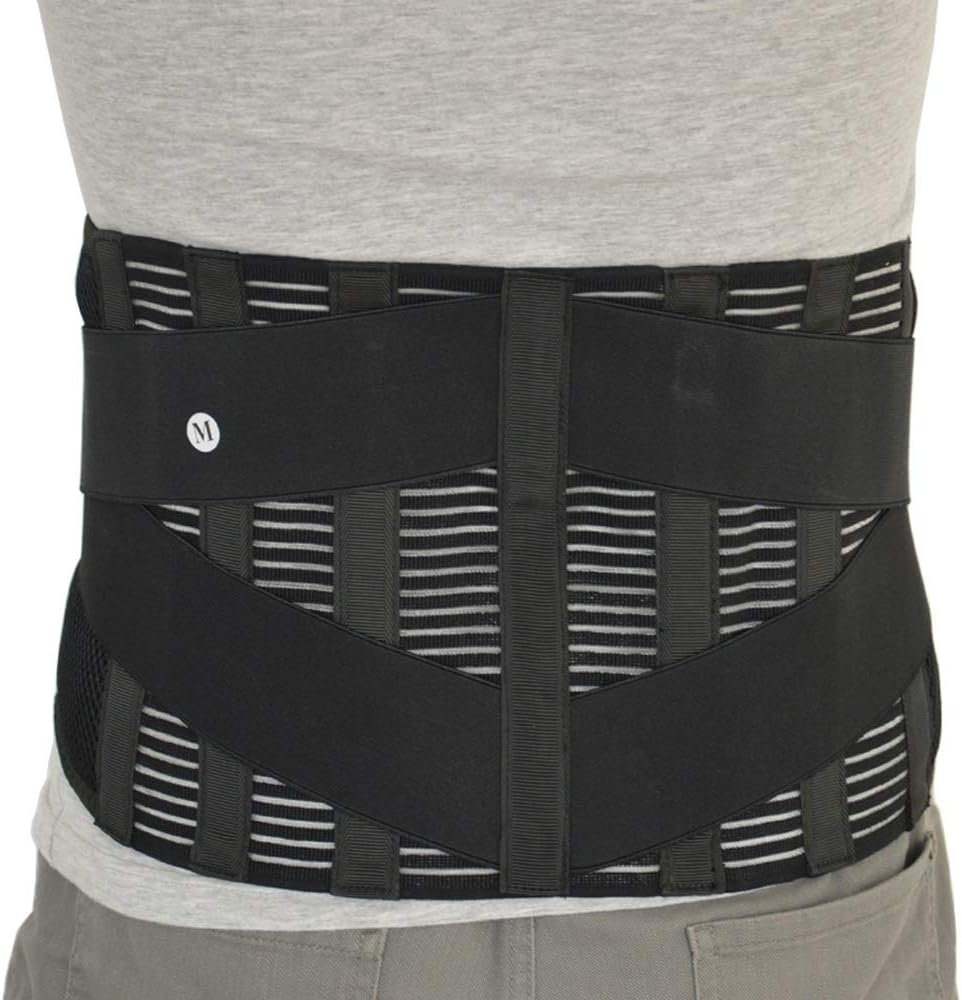 Posture Corrector Orthopedic Posture Corrector Brace New Elastic Adjustable Lower Back Waist Trimmer Belt Lumbar Support Belt Corset Men Women Back Brace,M