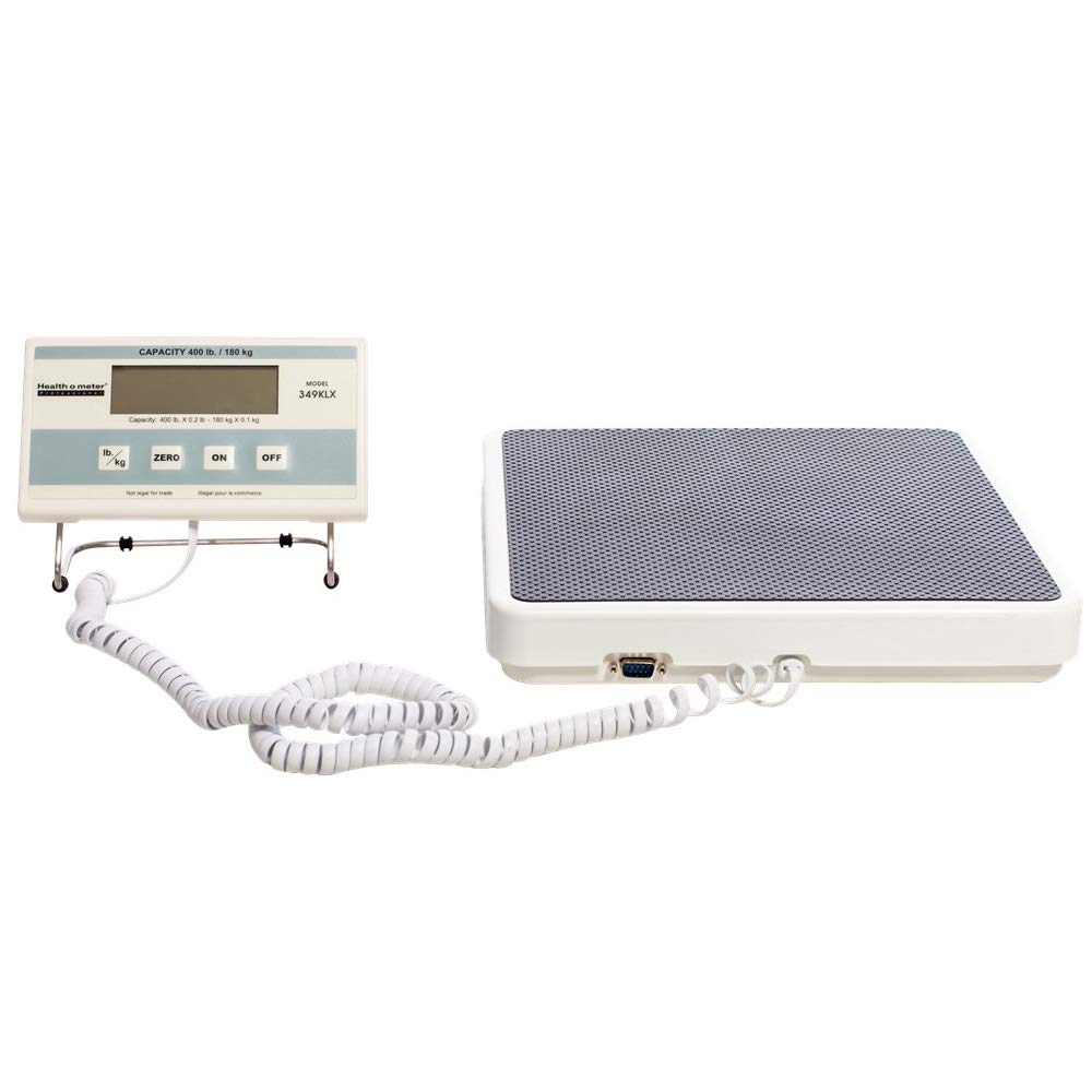 Health o meter 349KLX Digital Scale, Remote Display, Capacity 400 lb, Resolution 0.2 lb, 12-1/2