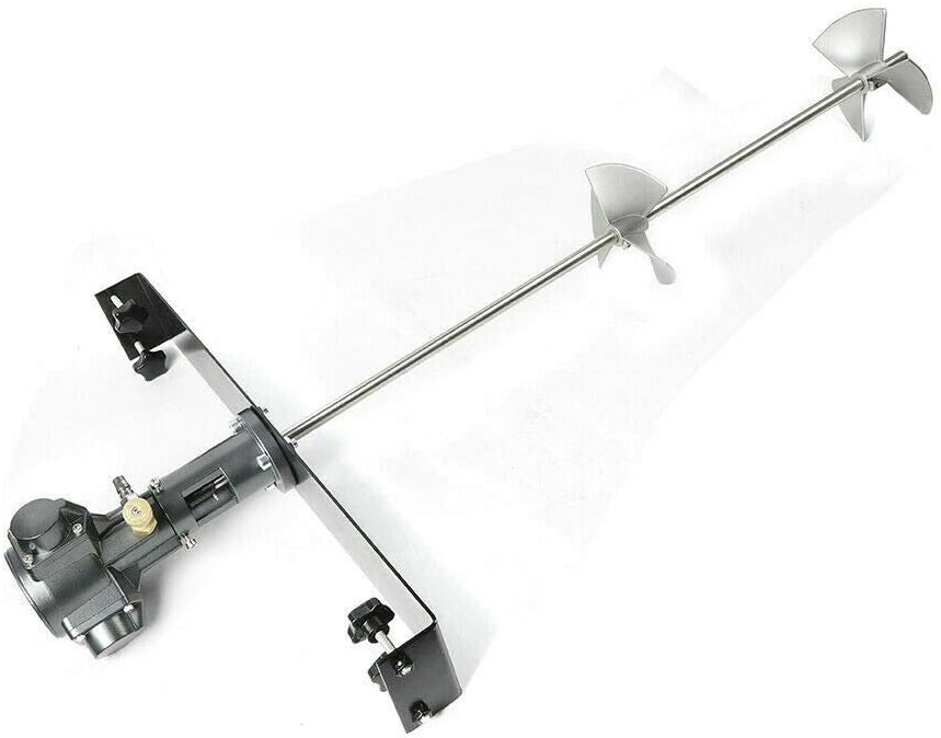 Pneumatic Paint Mixer - Coating Mixing Machine with Stainless Steel Blade, Industrial Ink Stirrer for 5 Gallon Dope Tank, No Spark Mixing Equipment